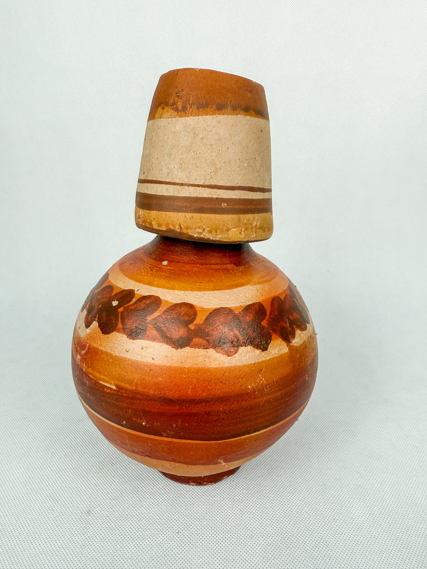 Jalisco Botellon de Barro Clay Water Jug Cantaro de Agua Terracotta Water Jug