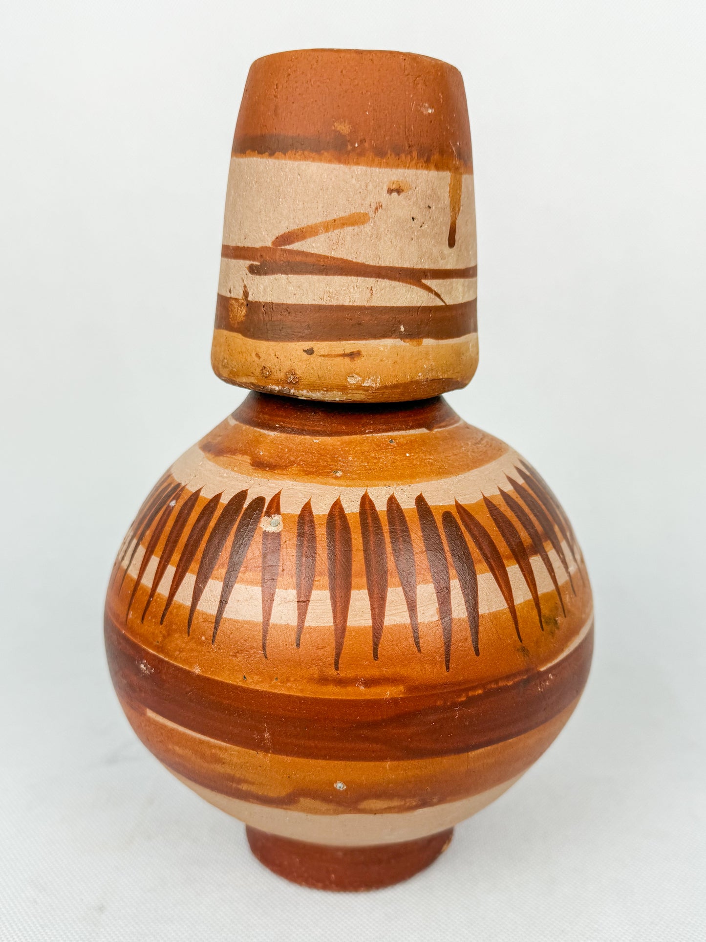 Jalisco Botellon de Barro Clay Water Jug Cantaro de Agua Terracotta Water Jug