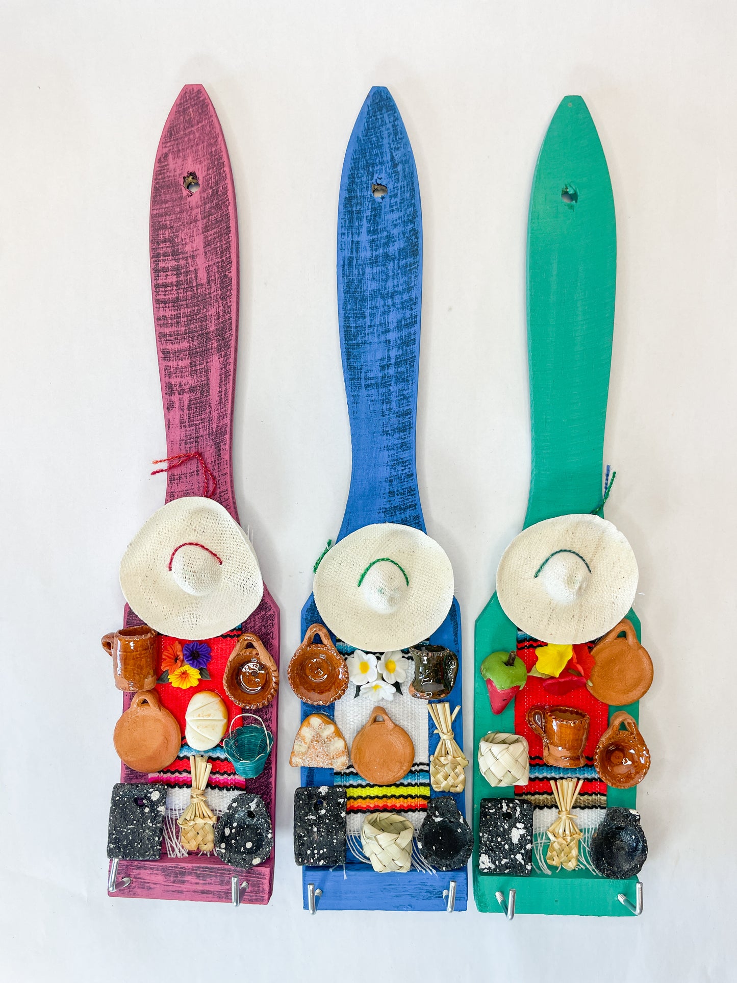 Personalized Wooden Spoons Mini Trastero Spoon Cuchara con Minis Mini Clay Miniature Clay