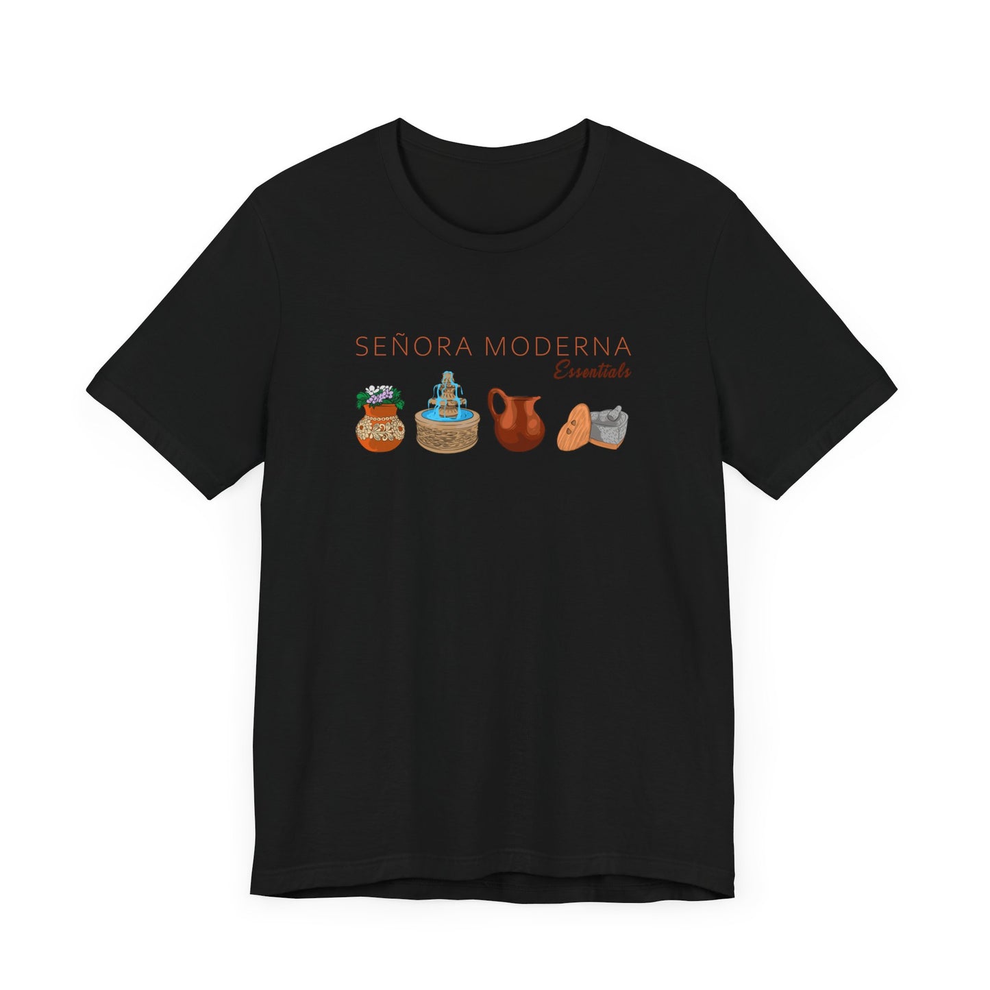 Señora Moderna Mexican Pottery Señora Era Mexican Home Decor Unisex Jersey Short Sleeve Tee