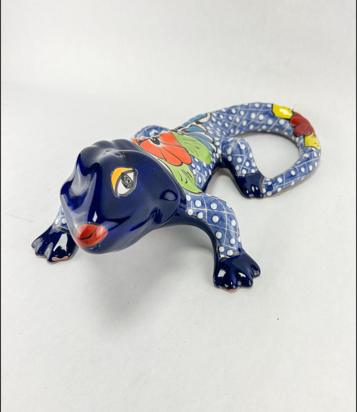Talavera Gecko Mexican Wall Art Gecko Lizard Mexican Garden Decor Talavera Lizard Lagartija Colorful