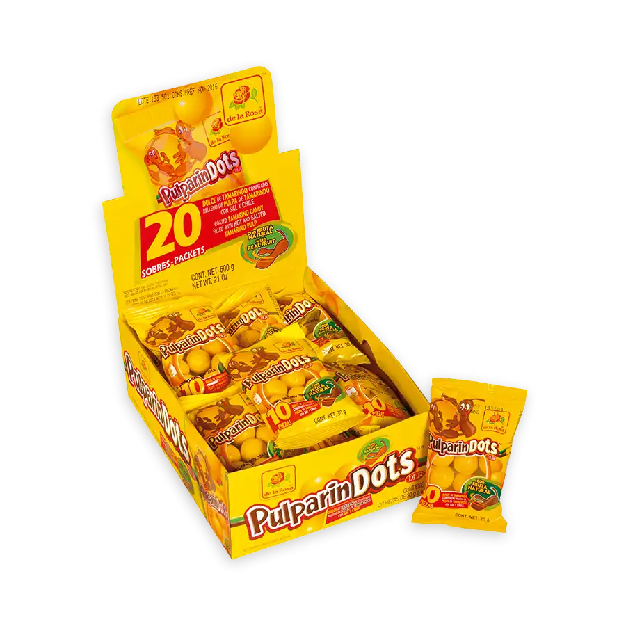 De La Rosa Pulparindots Yellow 1.5 oz 12ct