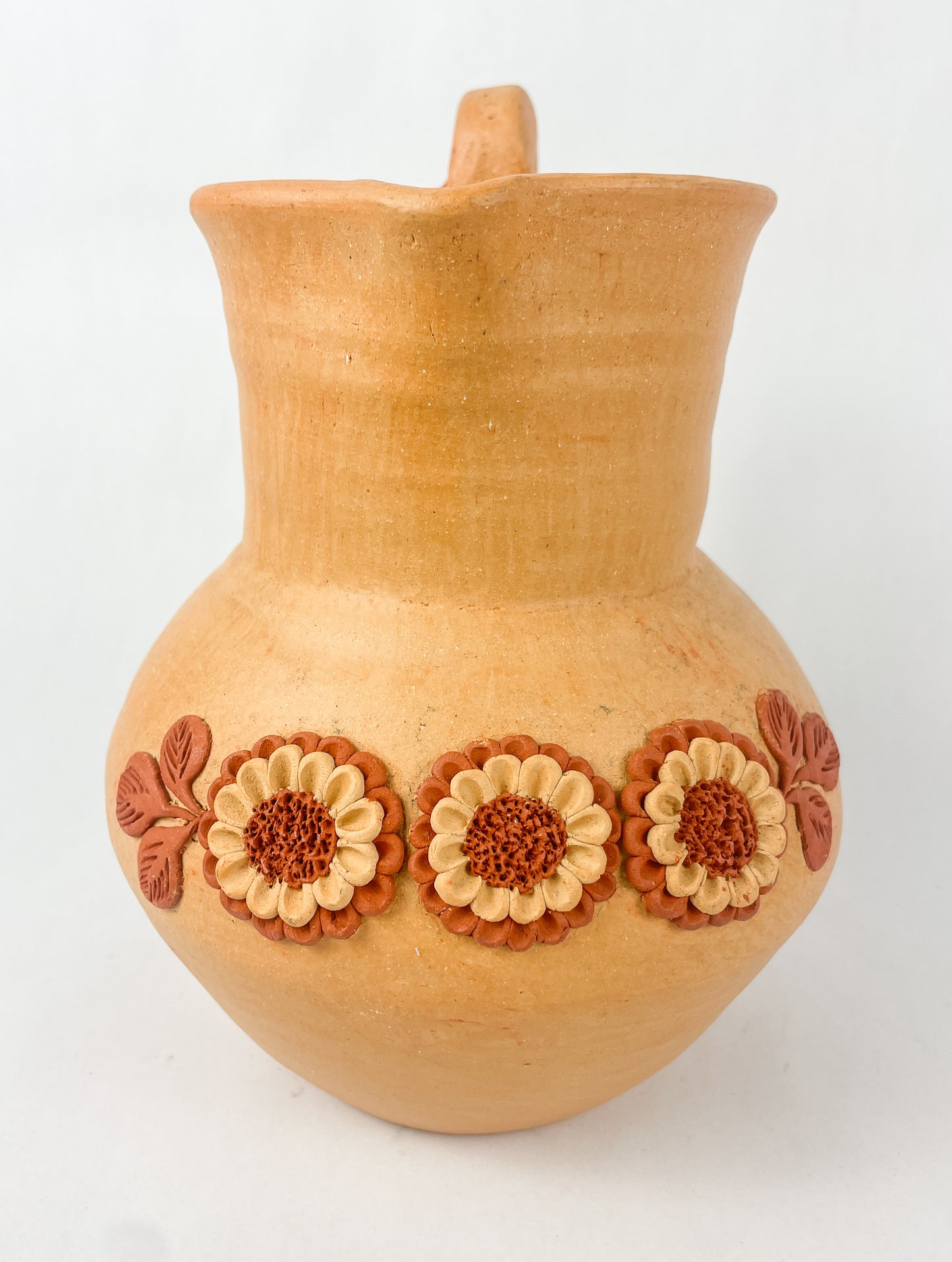 Velasco Oaxaca Pottery Pitcher Jarra Barro Clay Filigrana Oaxacan Pottery Atzompa Pottery Clay Filigree