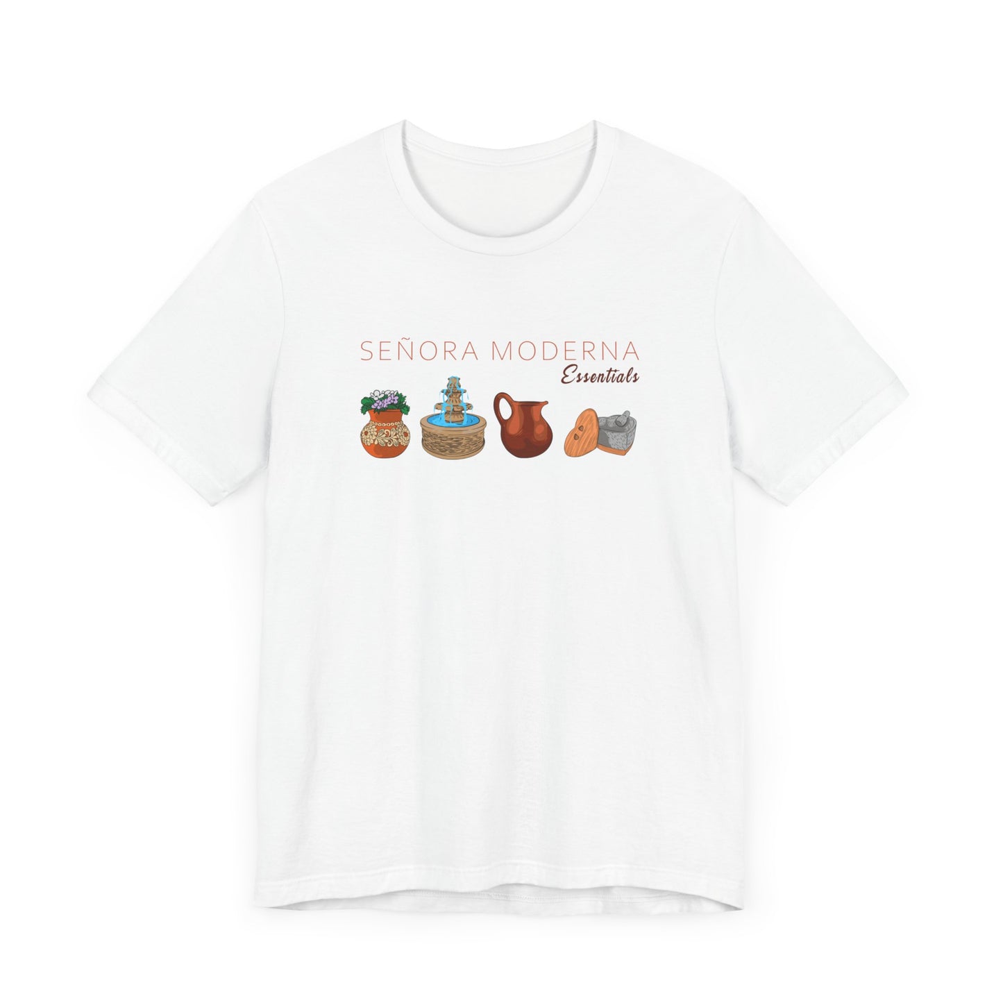 Señora Moderna Mexican Pottery Señora Era Mexican Home Decor Unisex Jersey Short Sleeve Tee