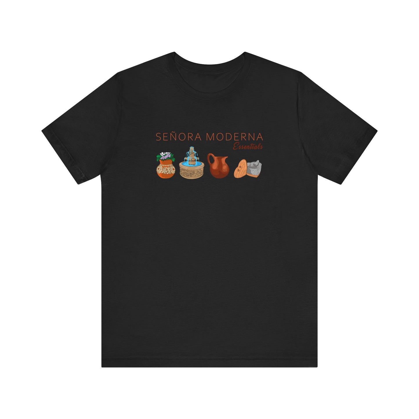 Señora Moderna Mexican Pottery Señora Era Mexican Home Decor Unisex Jersey Short Sleeve Tee