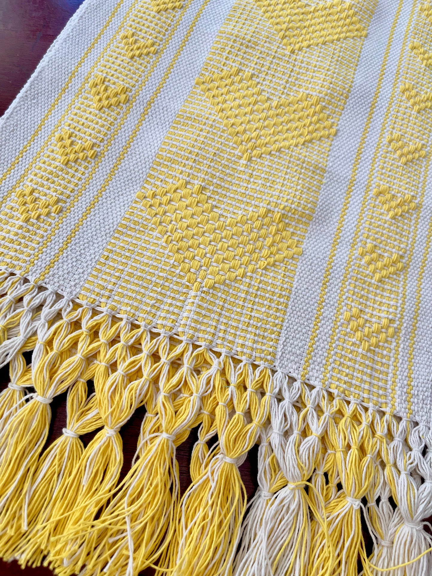 Oaxaca Handwoven Table runner “Cobalto”