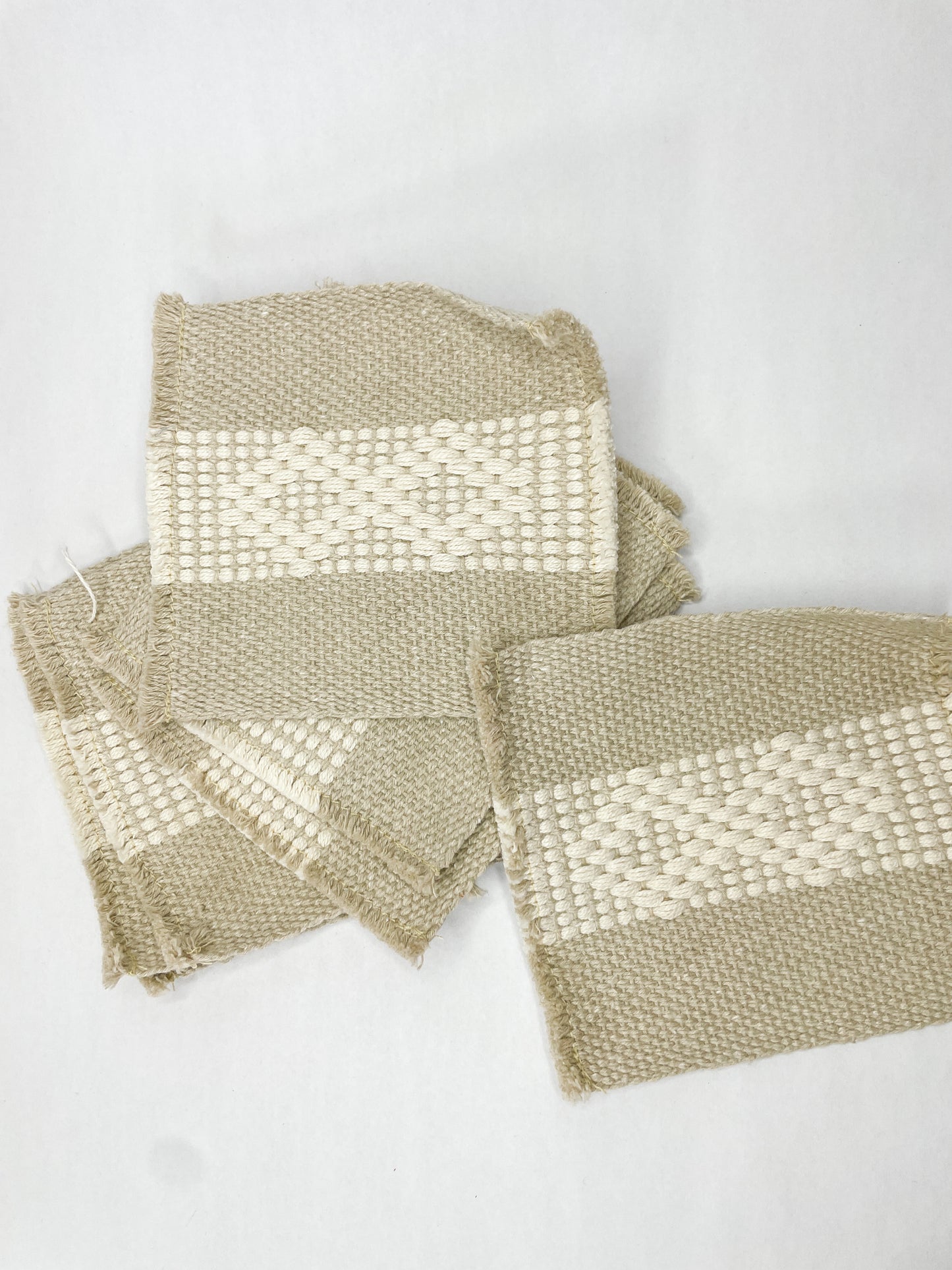 Oaxaca Coasters Coasters Set of 4 Handwoven Rustic Home Decor Cotton Coaster