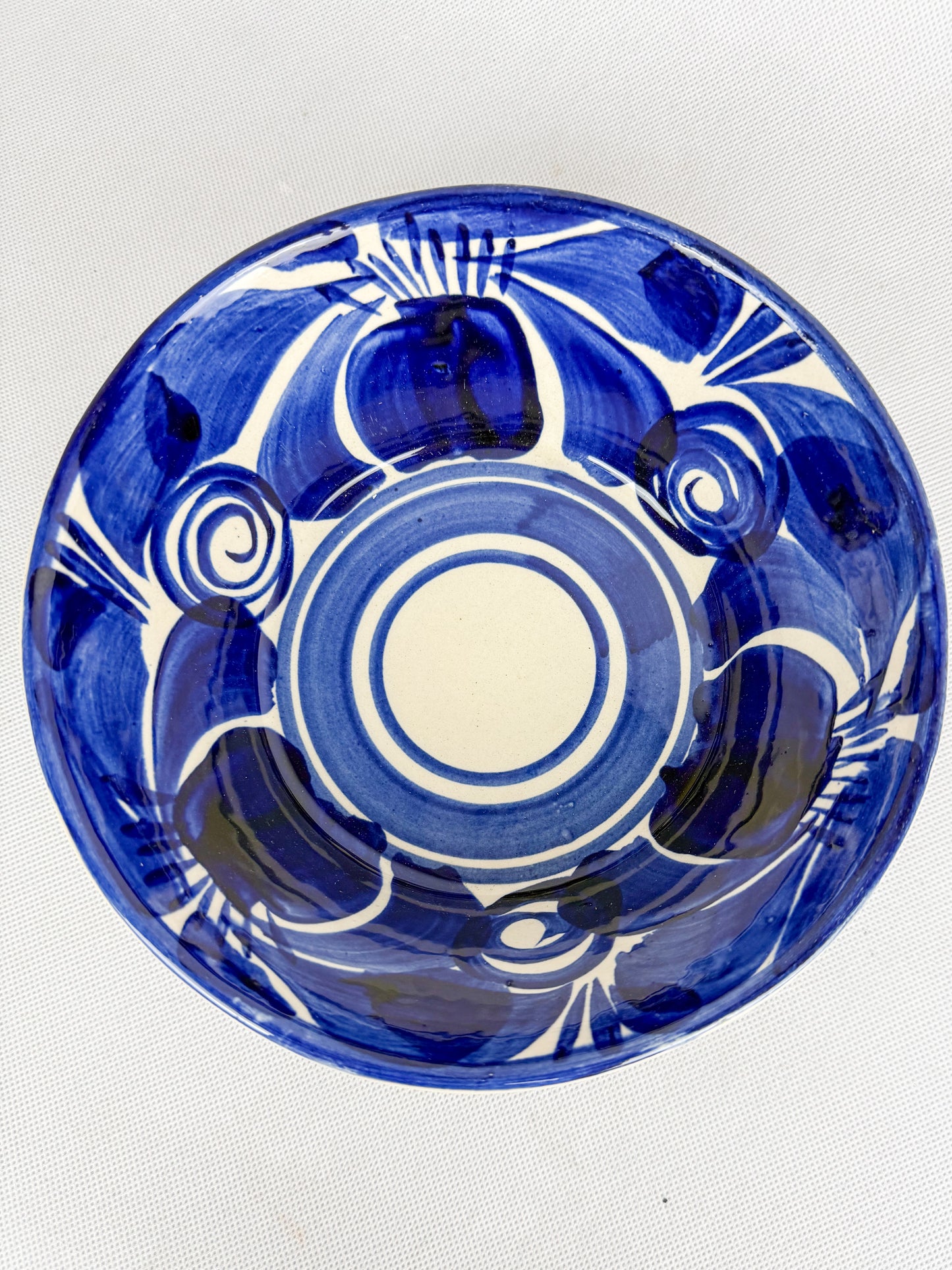 Blue And White Mexican Ceramic Plates - Platos Ceramica