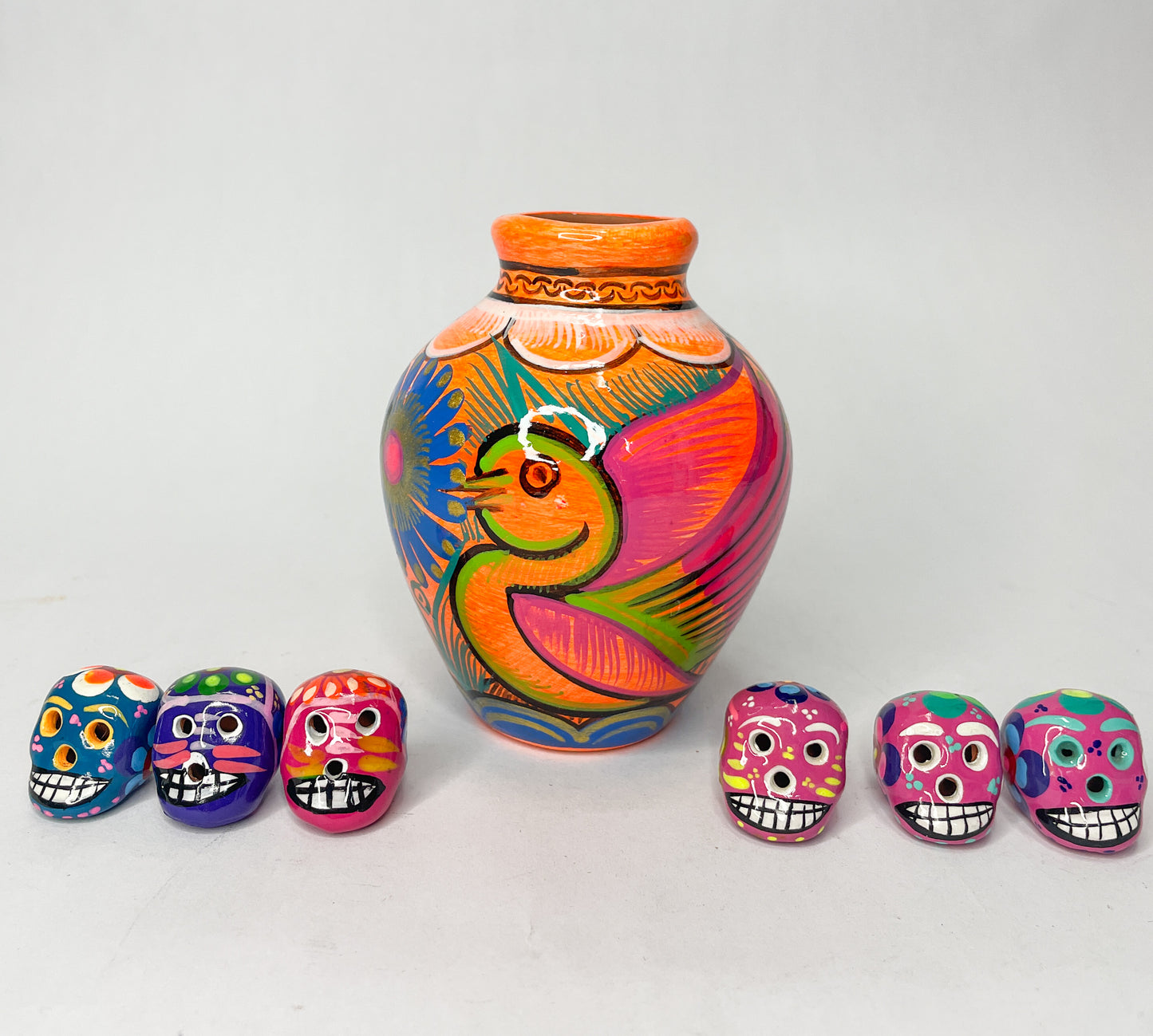 Guerrero Pencil Holder Porta Lapicero Hand painted Office Gift Idea Small Gift for Coworkers Office Anniversary Gift Ideas