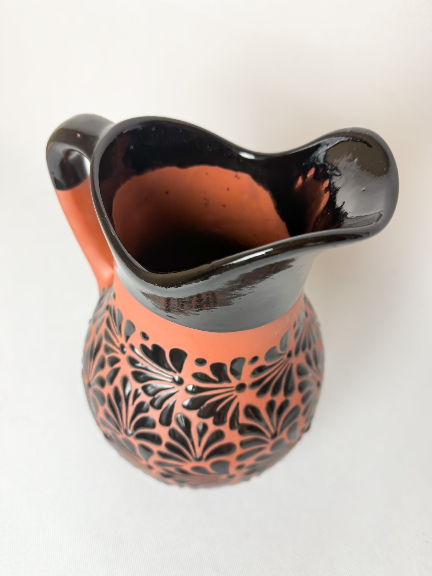 Clay Water Pitcher Set 7 Pc Mexican Clay Pitcher With Tumblers Jarra Con Vasos