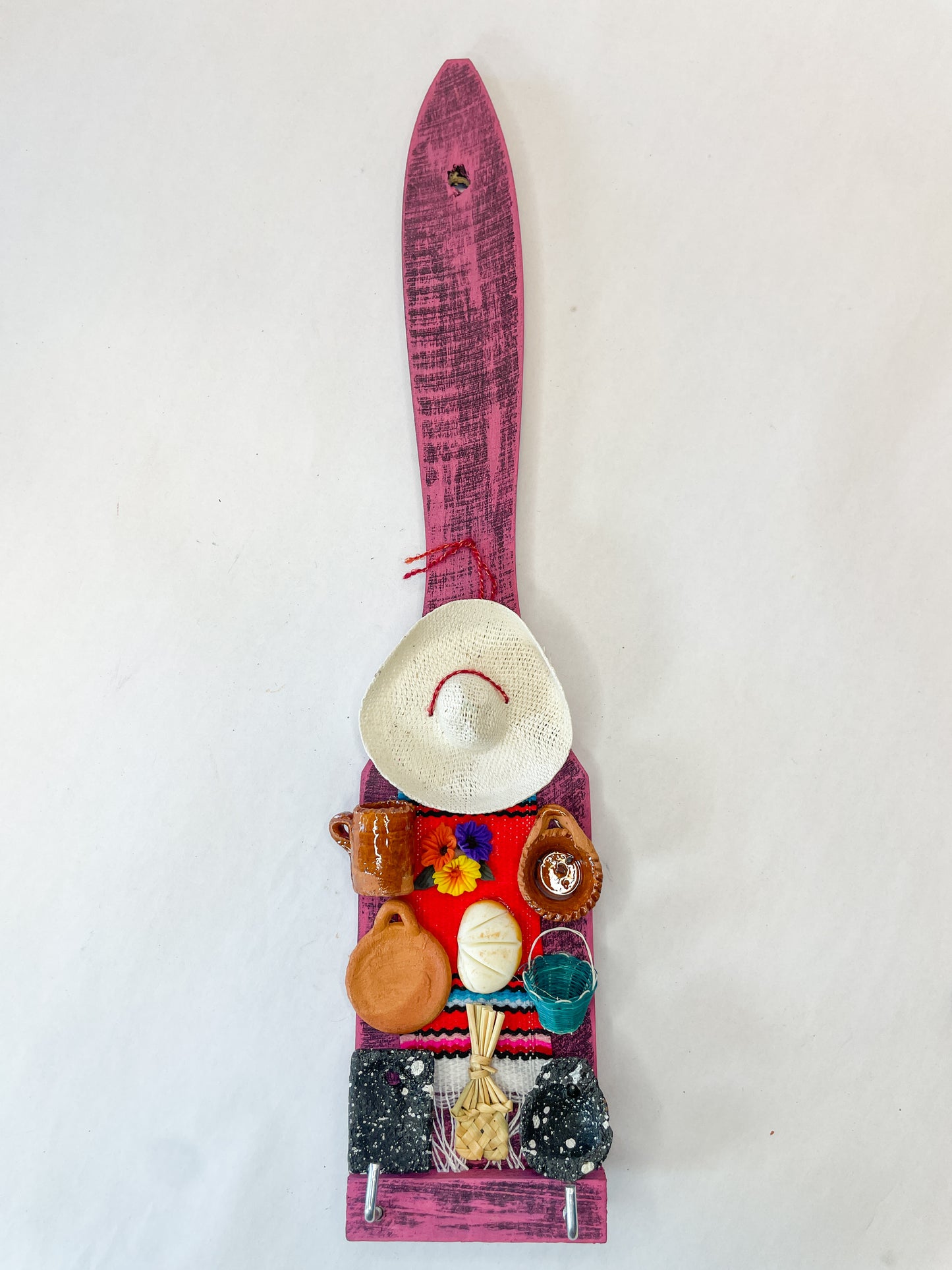 Personalized Wooden Spoons Mini Trastero Spoon Cuchara con Minis Mini Clay Miniature Clay