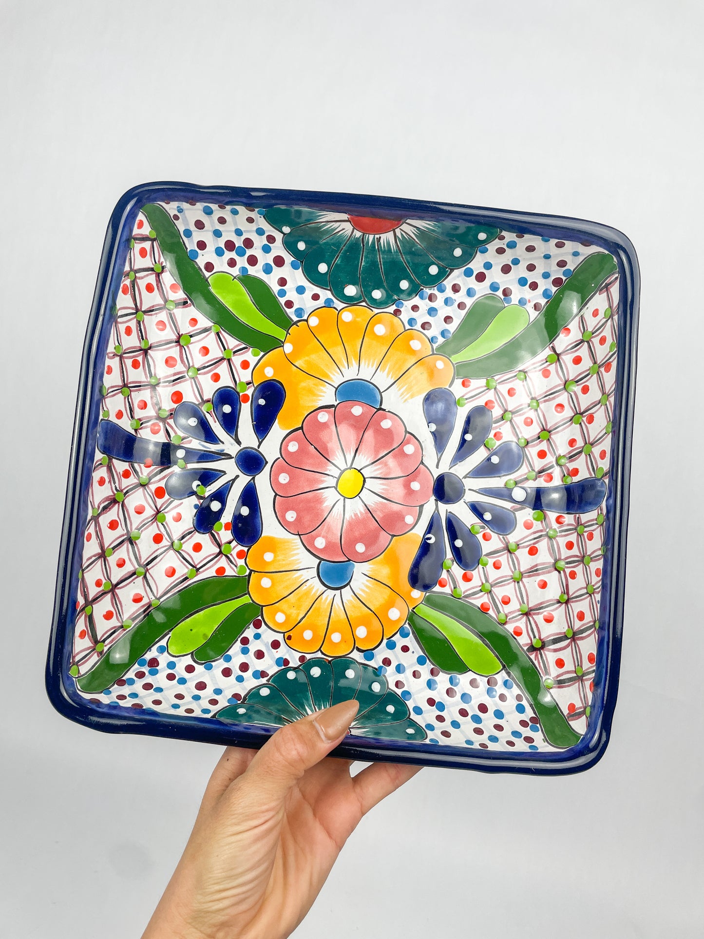 Mexican Tray Talavera Pottery Tray Snack Tray Talavera Tray Mexican Serving Tray Mexican Food Appetizers Mexican Snack Foods