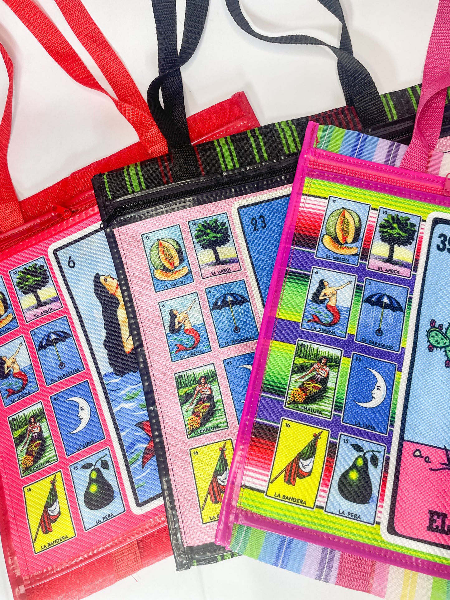Loteria Mercado Bolsa de Mandado Large 16 in Bag Reusable