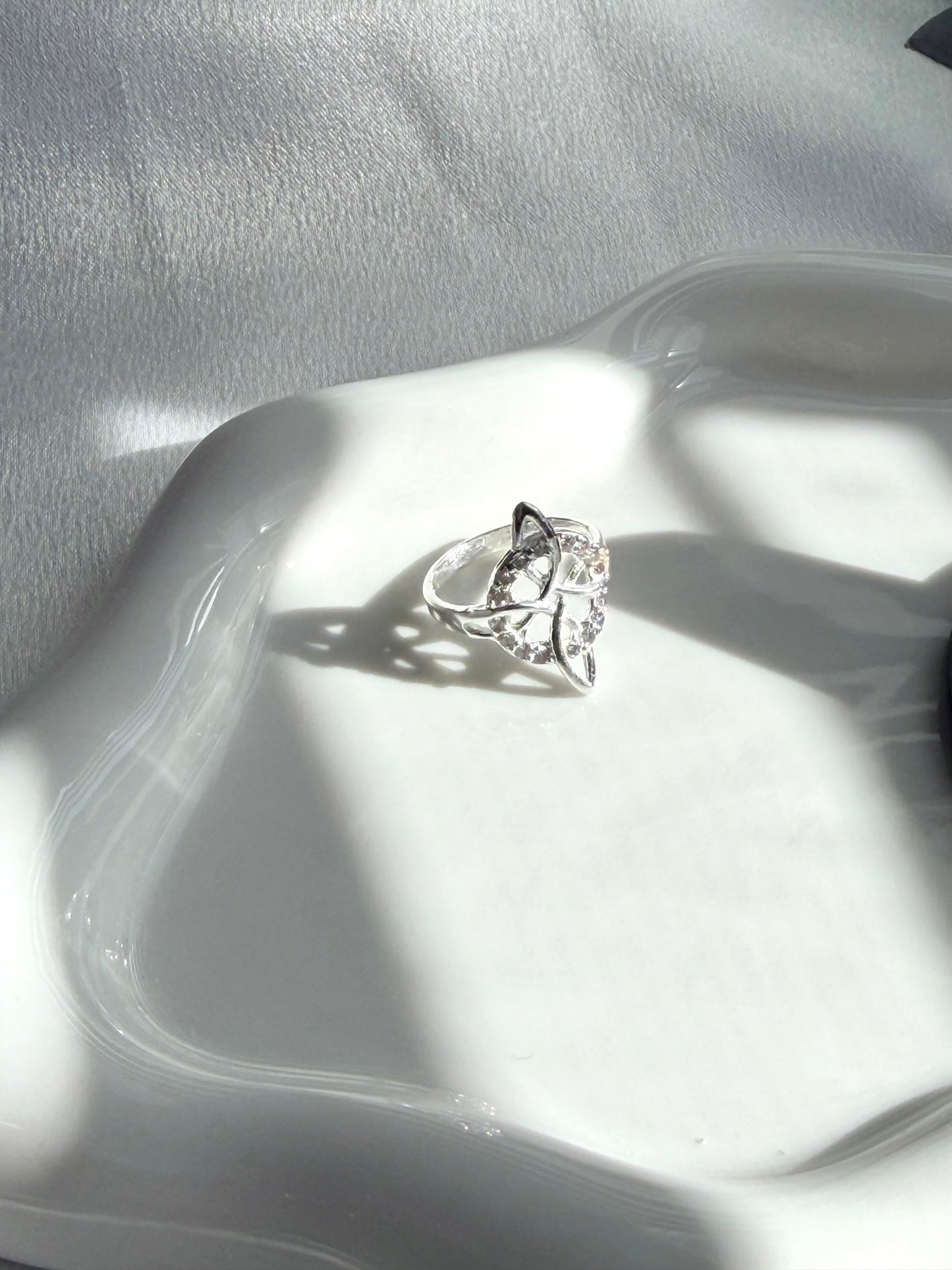 Silver 925 Witch Knot Ring Protection Ring - Anillo de Plata 925