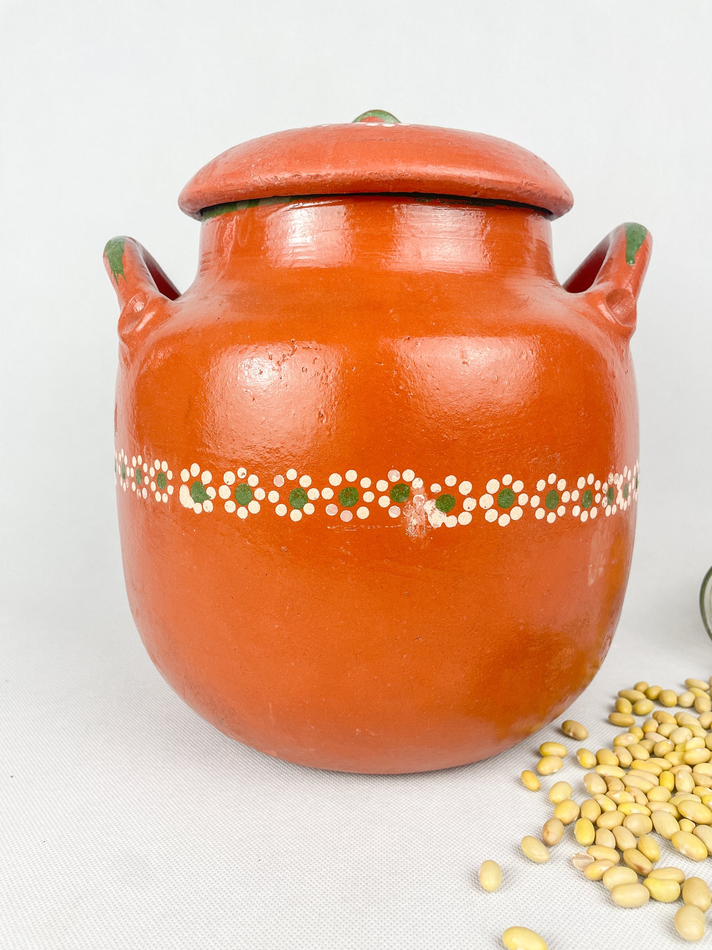 Tonala Mexican Large Clay Pot Frijolera Mexican Clay Cooking Pot Large Olla Frijolera Grande