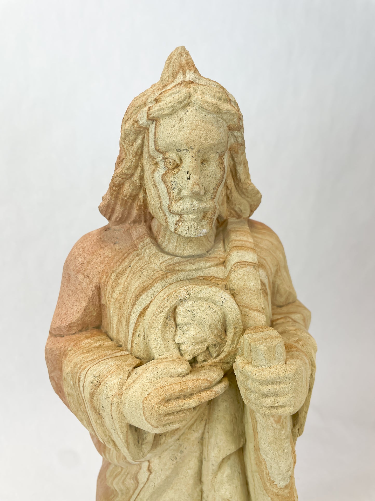 Mexican Virgen de Guadalupe Statue Hand Carved Virgen de Guadalupe Saint Our Lady of Guadalupe