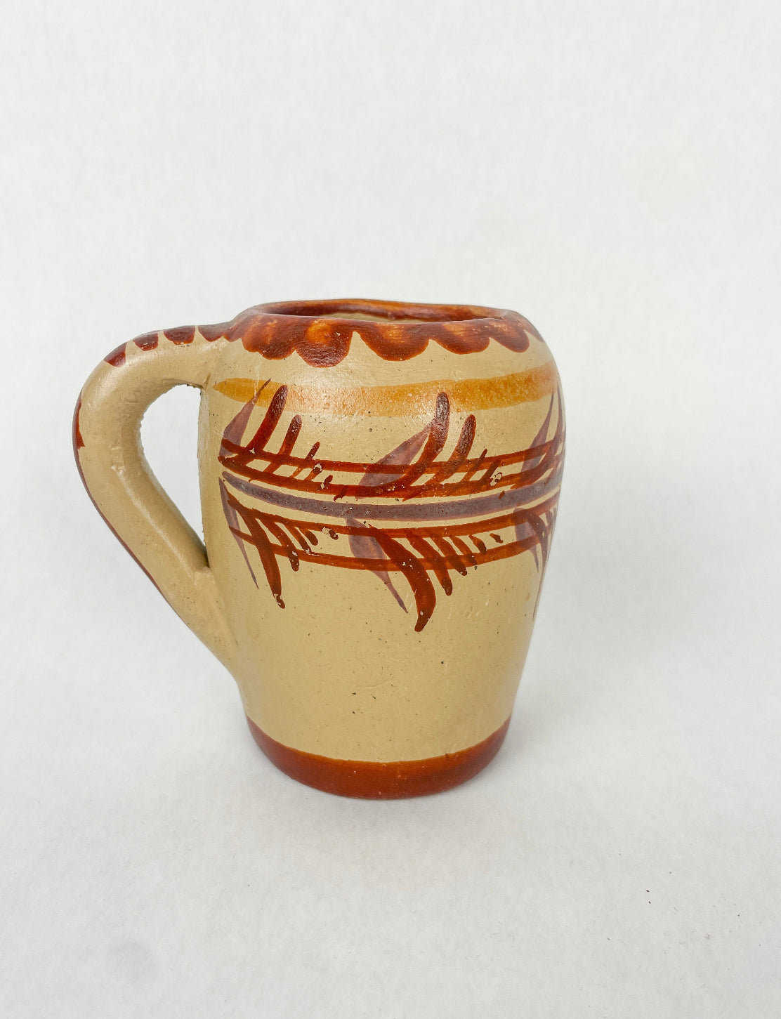 Jalisco Clay Cups Mexican Clay Cups Set of 2 Mexican Mugs Taza de Barro Jarritos De Barro