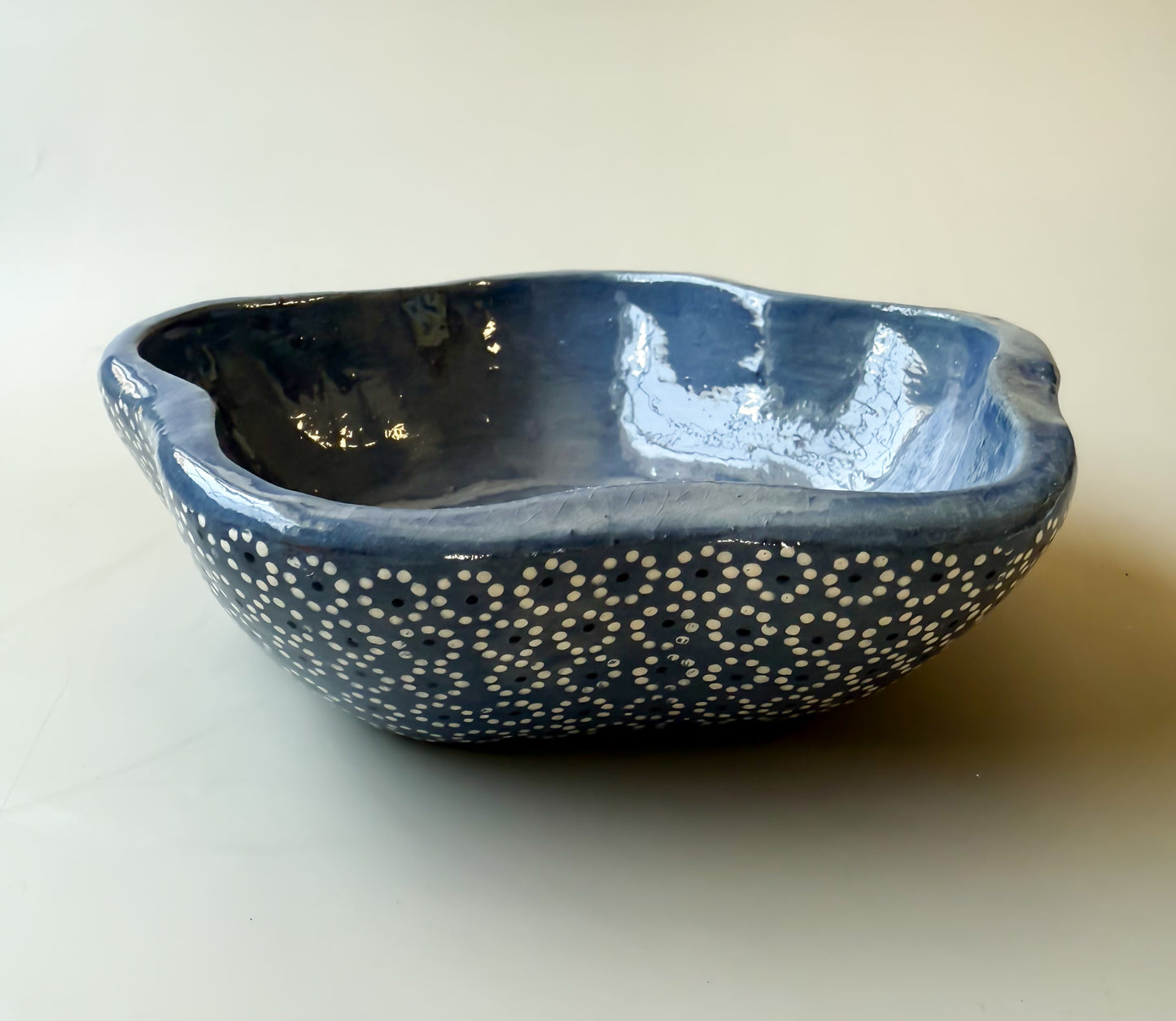 Michoacan Mexican Clay Plate Flower Shaped Plato Flor Capula