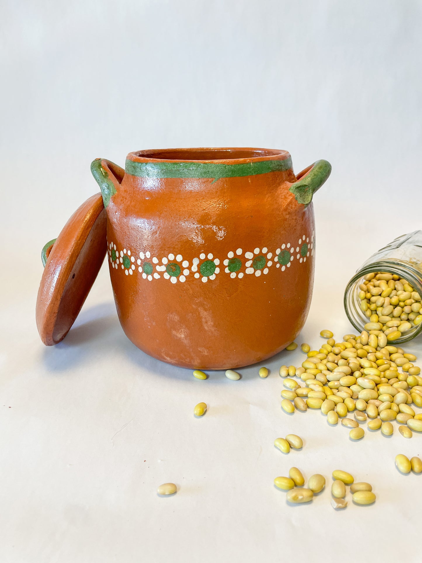 Michoacan Mexican Clay Pot Frijolera Mexican Clay Cooking Pot Small Olla Frijolera