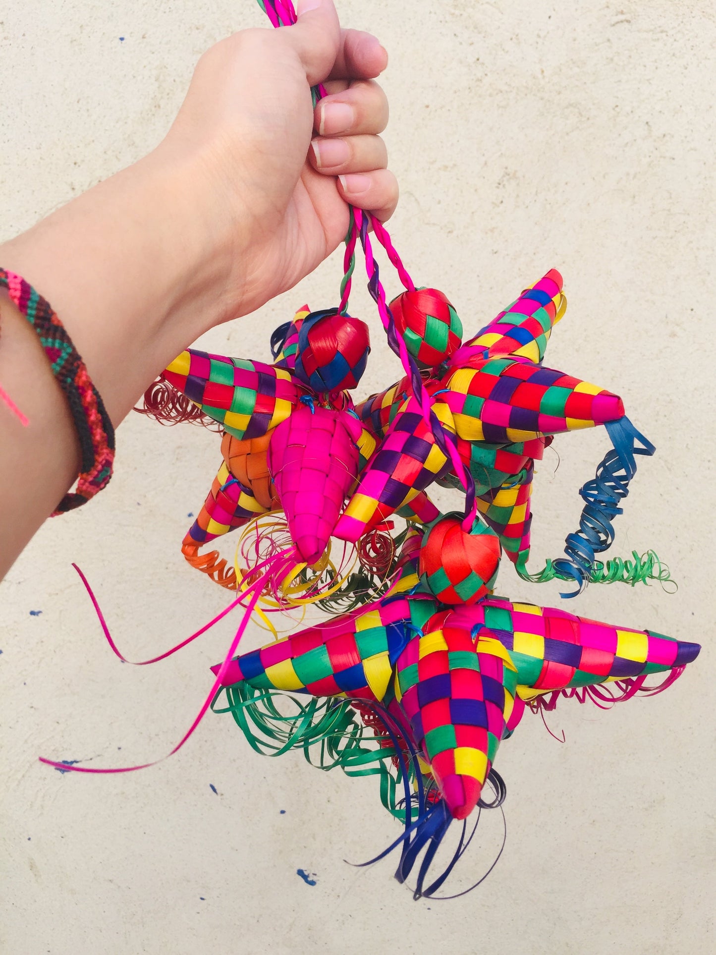 Set of 6 mexican Christmas decorations Piñata