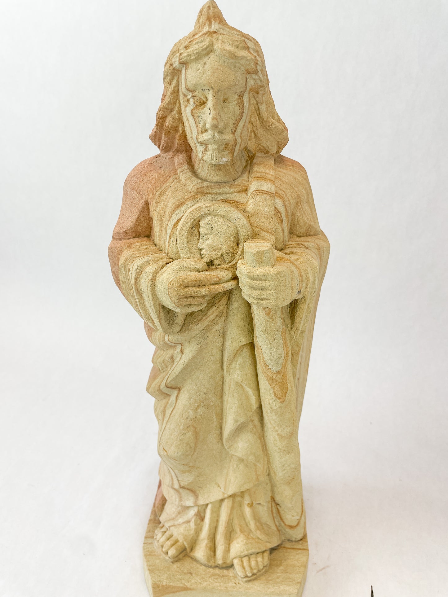 Mexican Virgen de Guadalupe Statue Hand Carved Virgen de Guadalupe Saint Our Lady of Guadalupe
