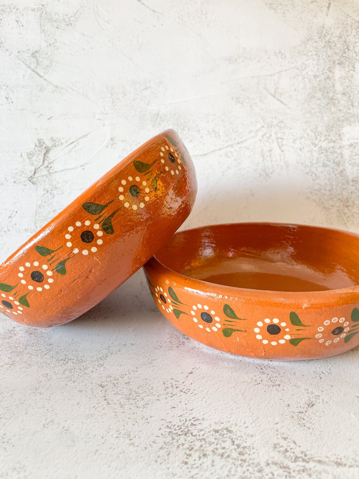 Michoacan Mexican Clay Bowl Mexican Salad Bowl Plato de Barro Mexican Bean Bowl