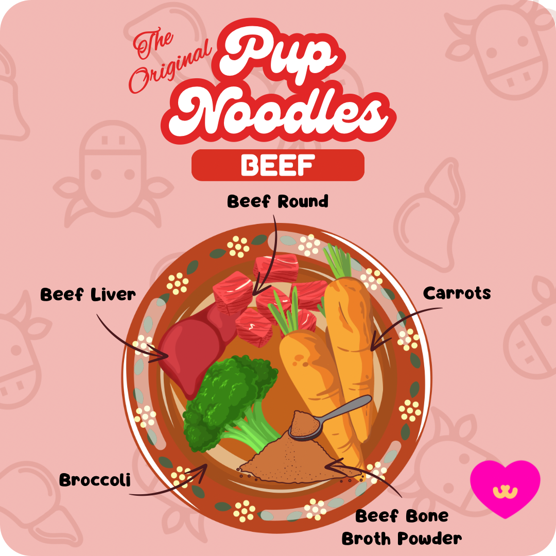 Pup Noodles™ – Beef Treats for Dogs And Cats