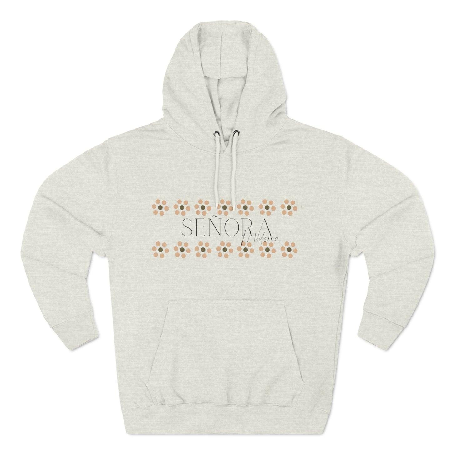 Señora Moderna Hoodie Señora Vibes Señora Era Mexican Pottery Barro Mexicano Three-Panel Fleece Hoodie