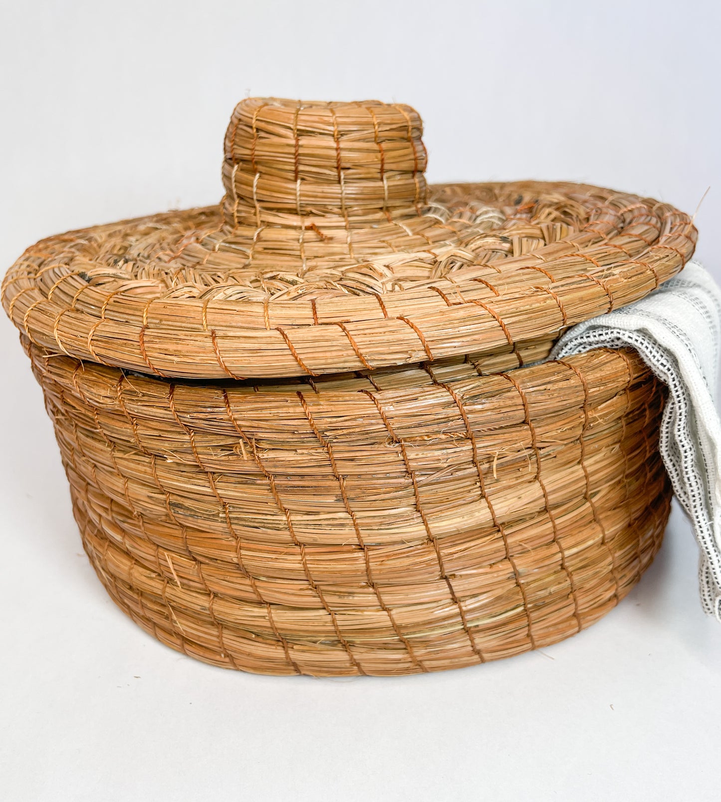Mexican Pine Noodle Tortilla Warmer Handmade Rustic Tortillero