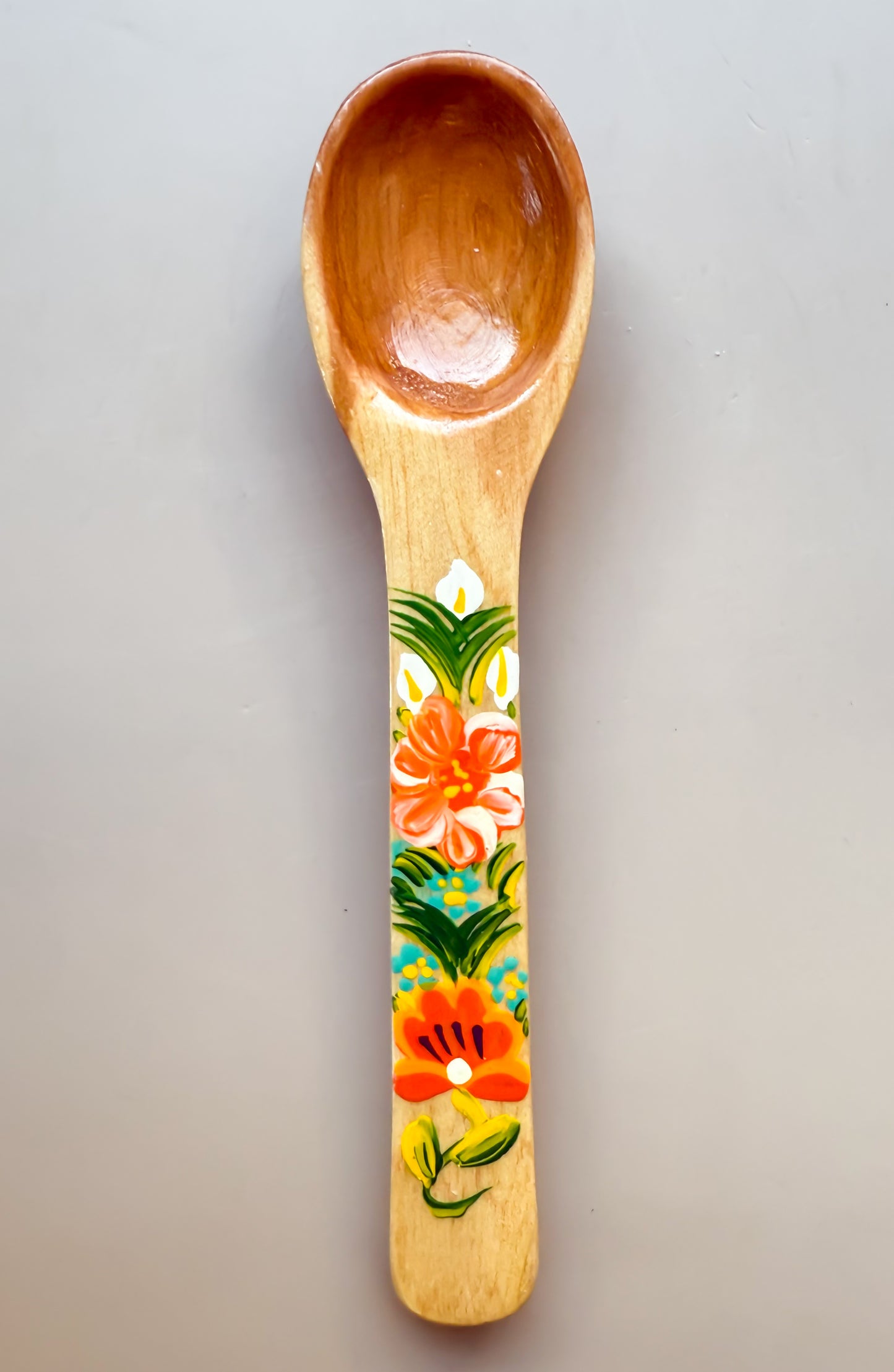 Mexican Spoons Colored Wooden Spoons Cucharas de Madera