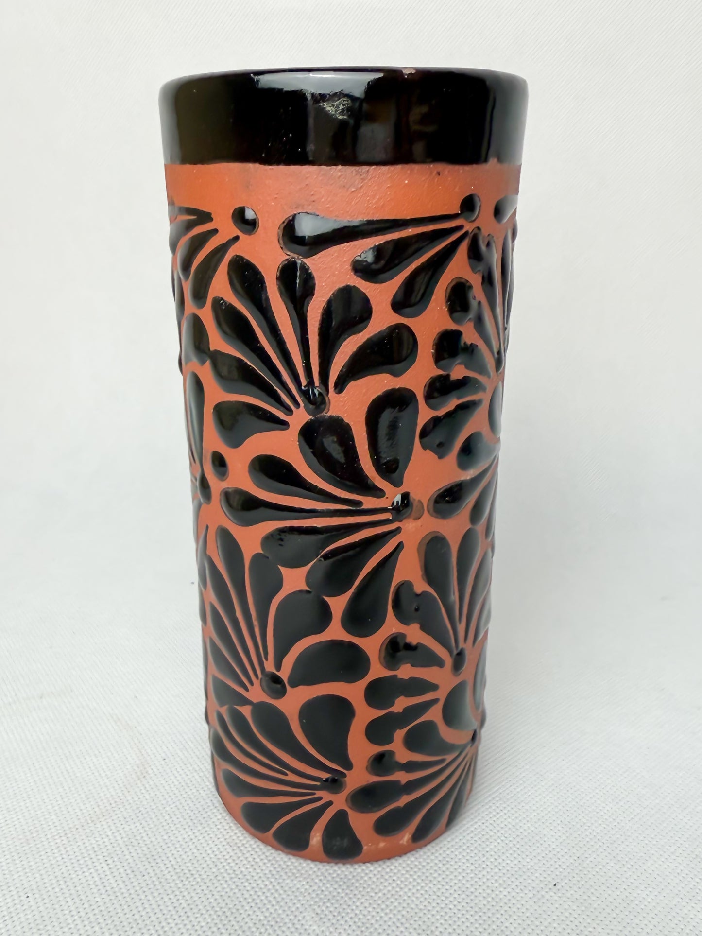 Clay Water Pitcher Set 7 Pc Mexican Clay Pitcher With Tumblers Jarra Con Vasos