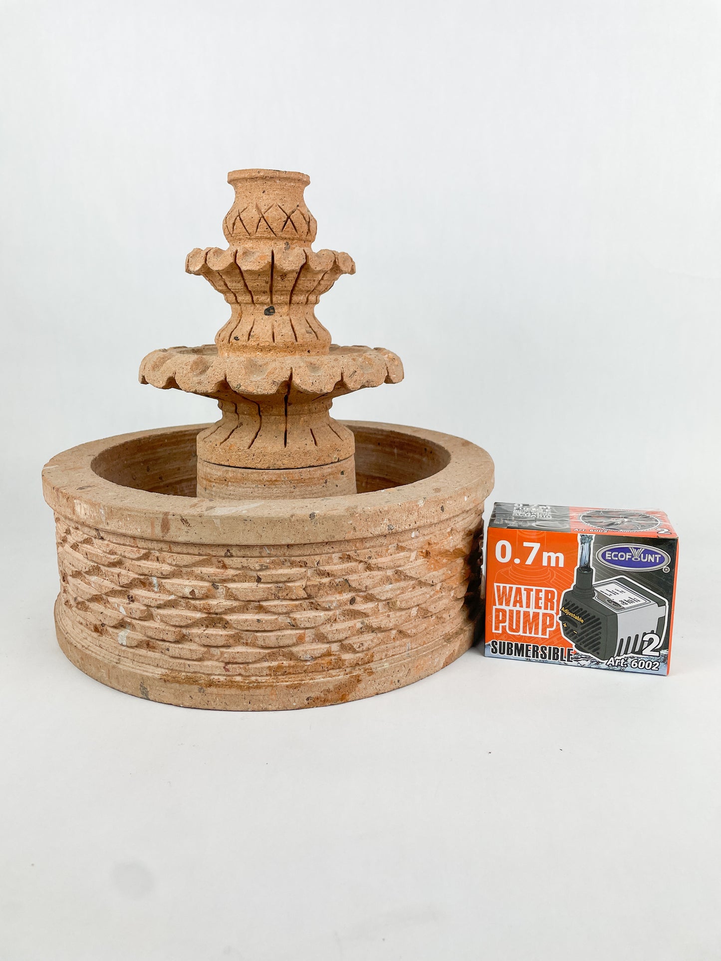 Cantera Stone Small Fountain Mini 2 Tier Fuente Small Indoor Water Fountain