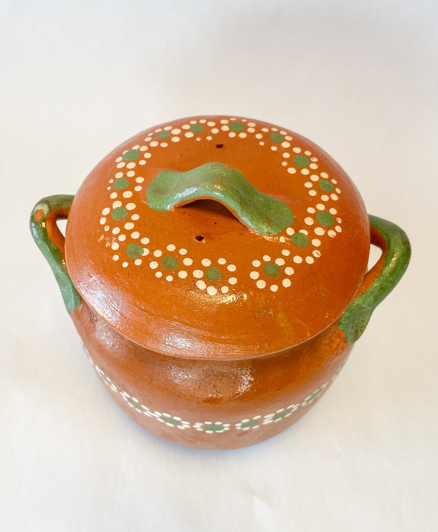 Michoacan Mexican Clay Pot Frijolera Mexican Clay Cooking Pot Small Olla Frijolera