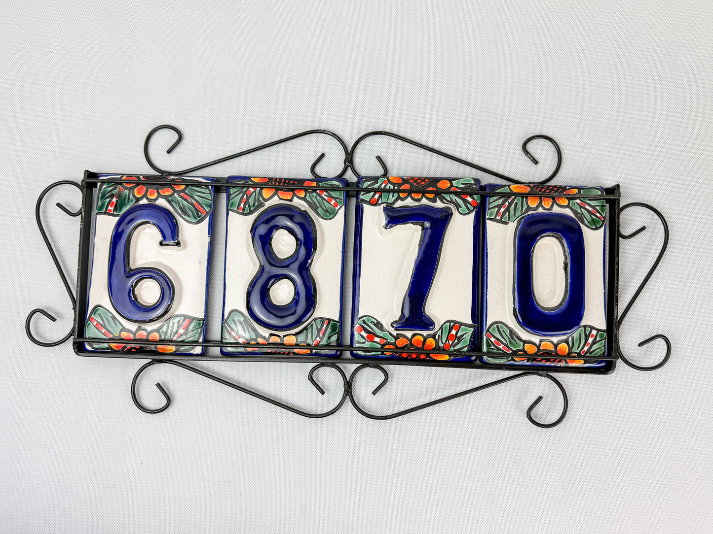 Mexican House Numbers Tiles Numeros Para Casa Talavera Colorful