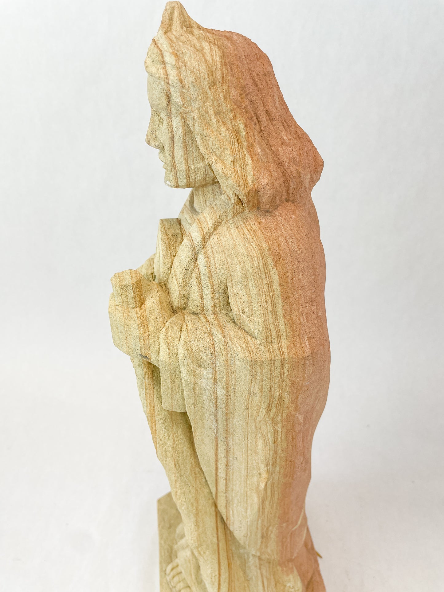 Mexican Virgen de Guadalupe Statue Hand Carved Virgen de Guadalupe Saint Our Lady of Guadalupe