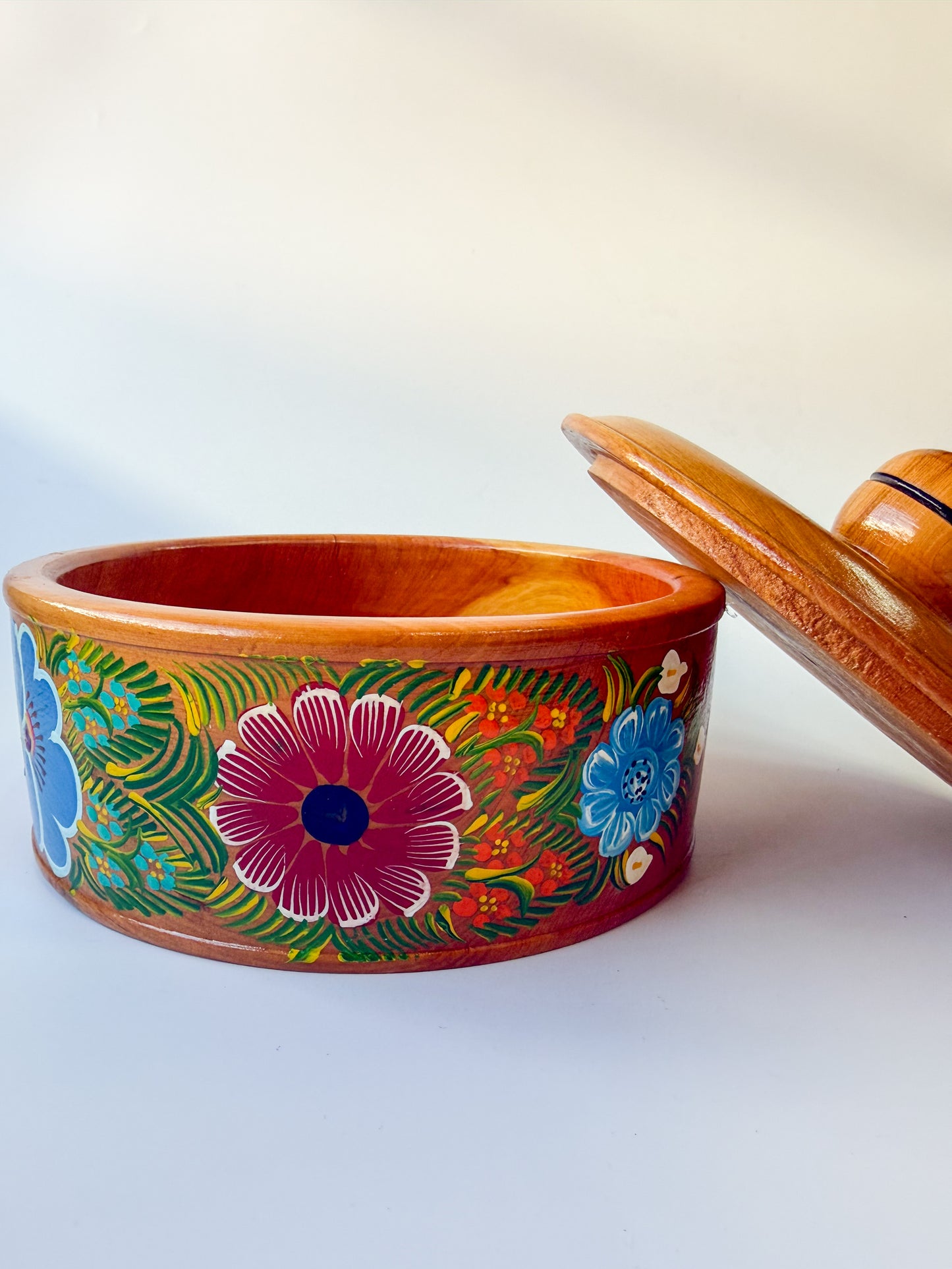 Mexican Tortilla Warmer Server Wood Tortilla Holder Tortillero de Madera