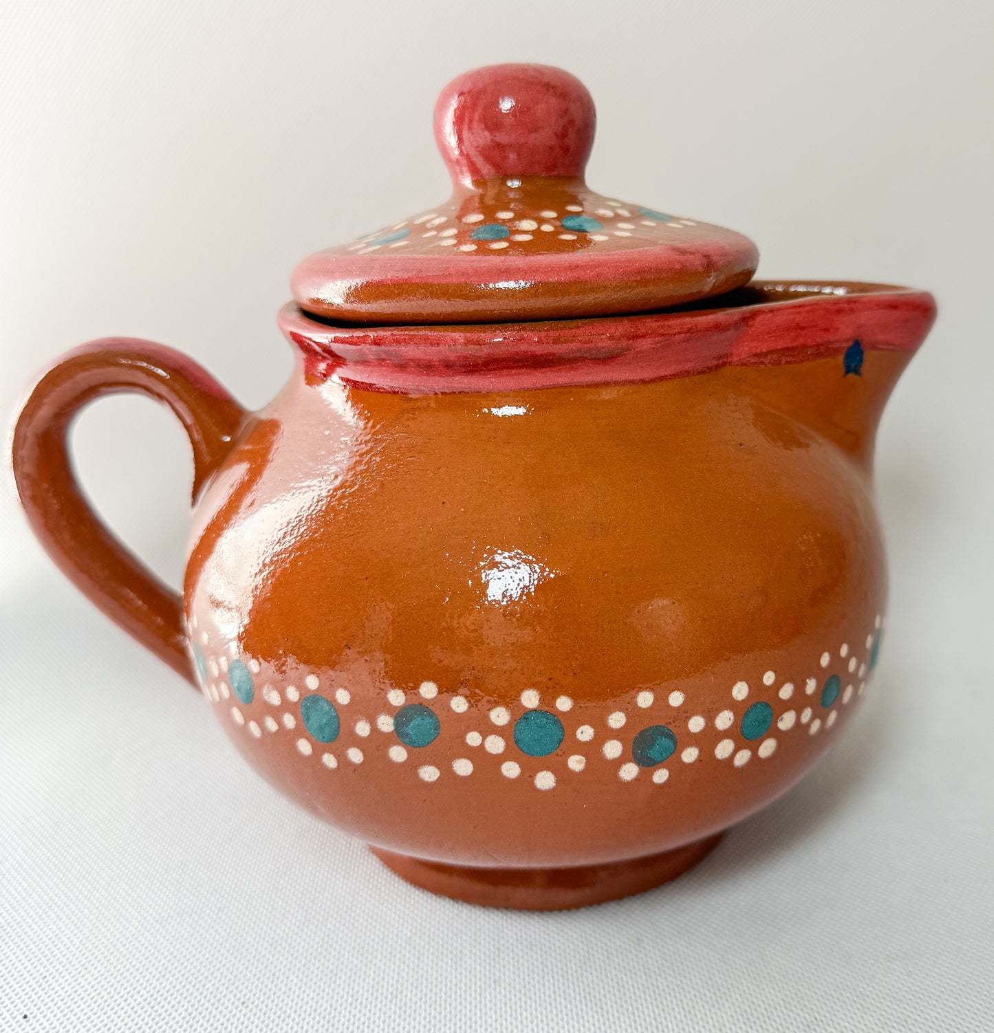 Michoacan Red Clay Pottery Dinnerware Set 36 Pc Clay Bowls Mexican Red Clay Vajilla de Barro