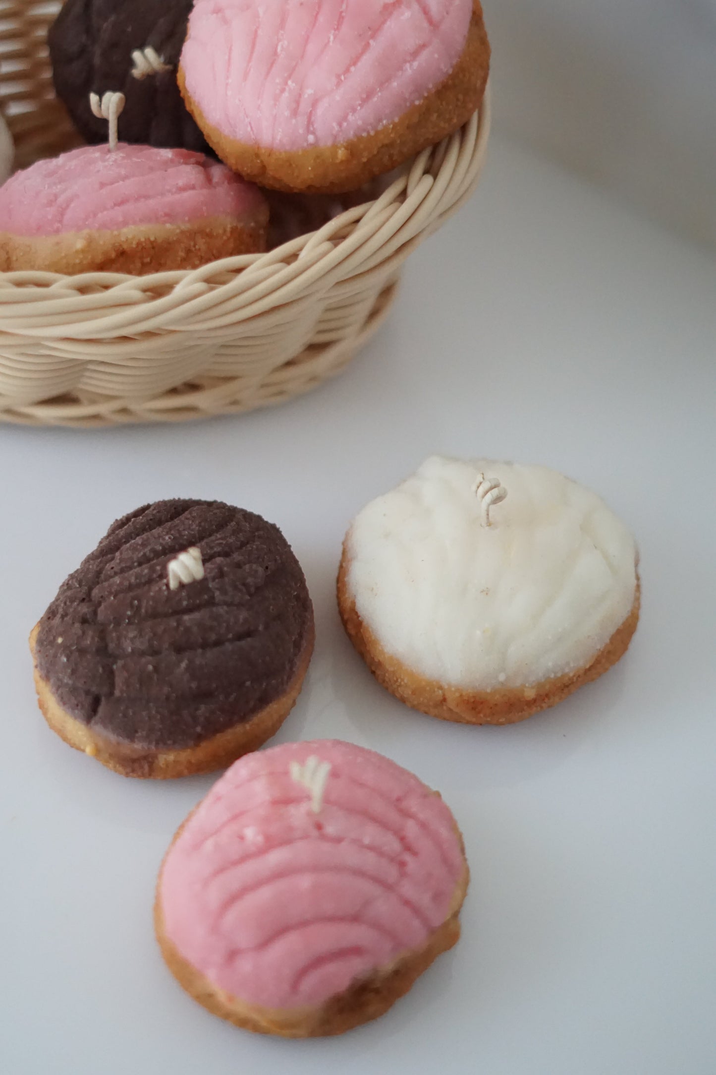 3 Concha Pan Dulce Candle - Vela