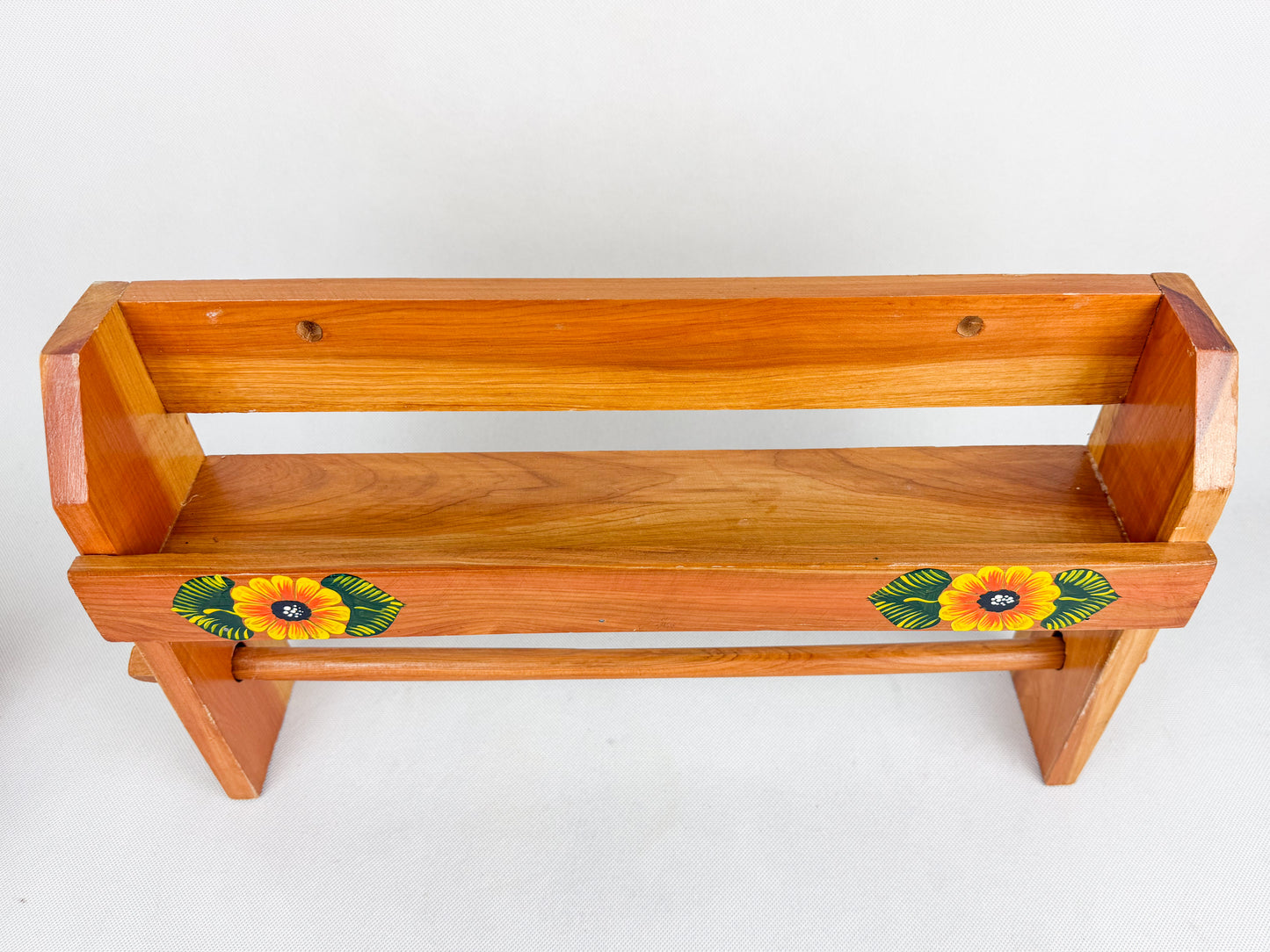 Mexican Handpainted Wood Spice Rack - Juego Especieros Parota