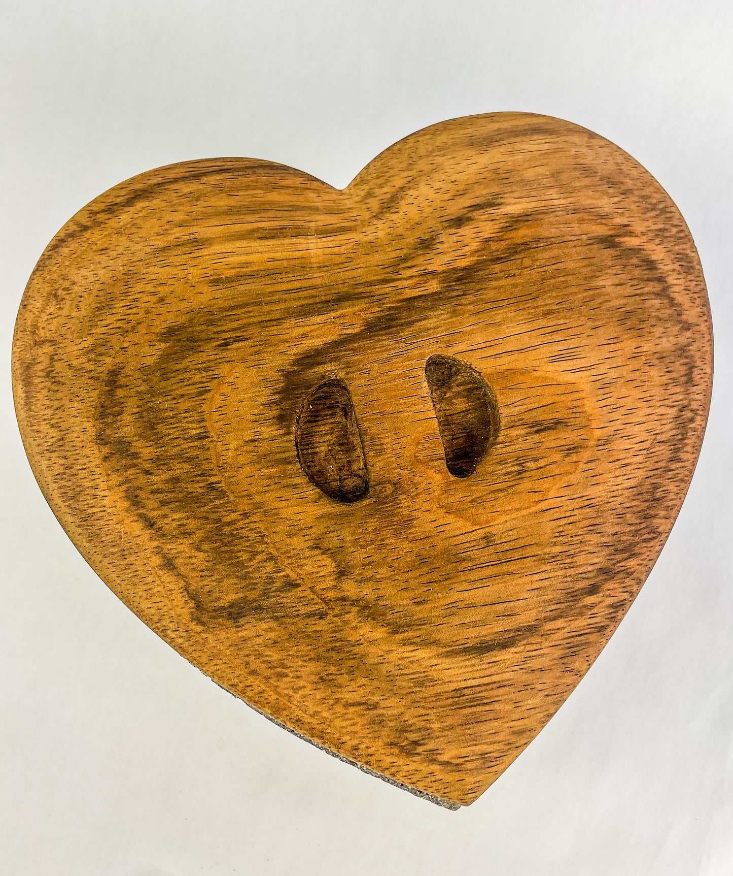 Heart Shaped Molcajete With Wood Base And Lid Mexican Mortar And Pestle Authentic Molcajete