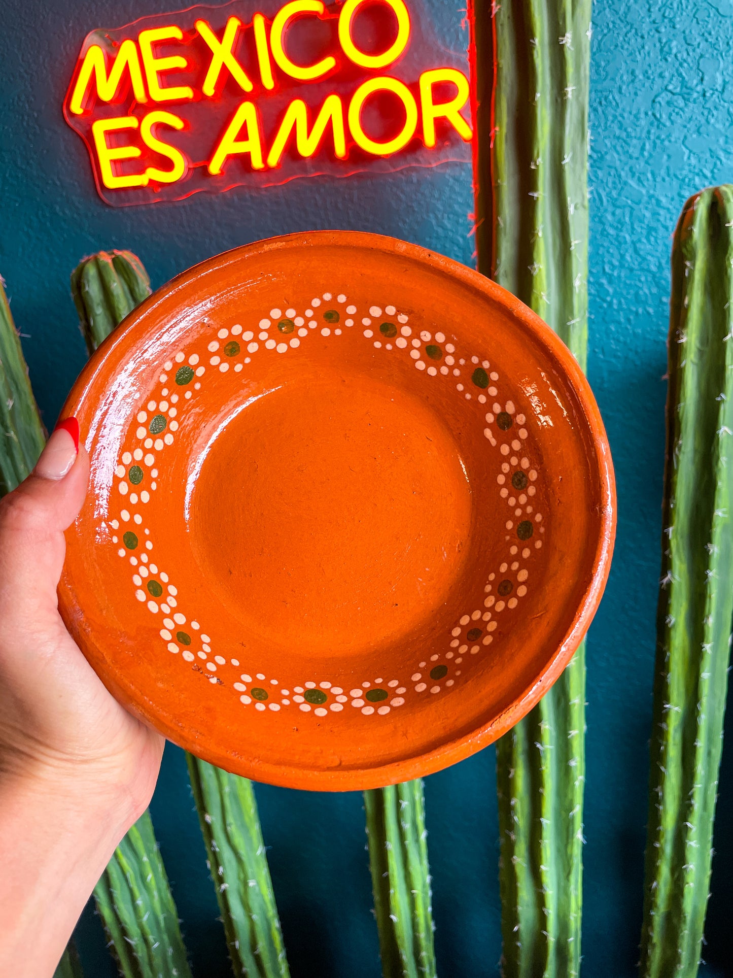 Tonala Mexican Clay Bowl Set of 4 Traditional Clay Bowls Plato Pozolero De Barro Lead Free