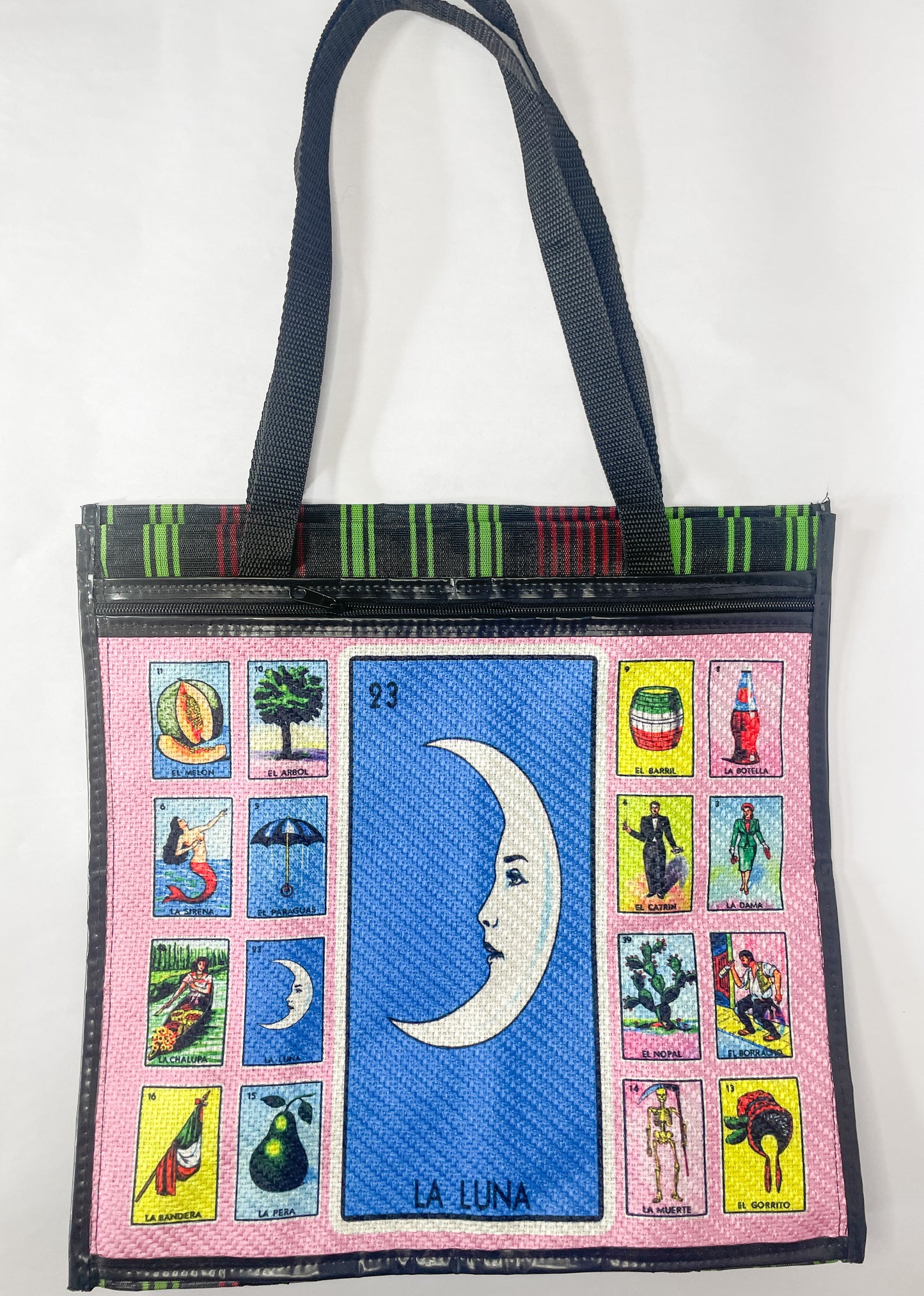 Loteria Mercado Bolsa de Mandado Large 16 in Bag Reusable