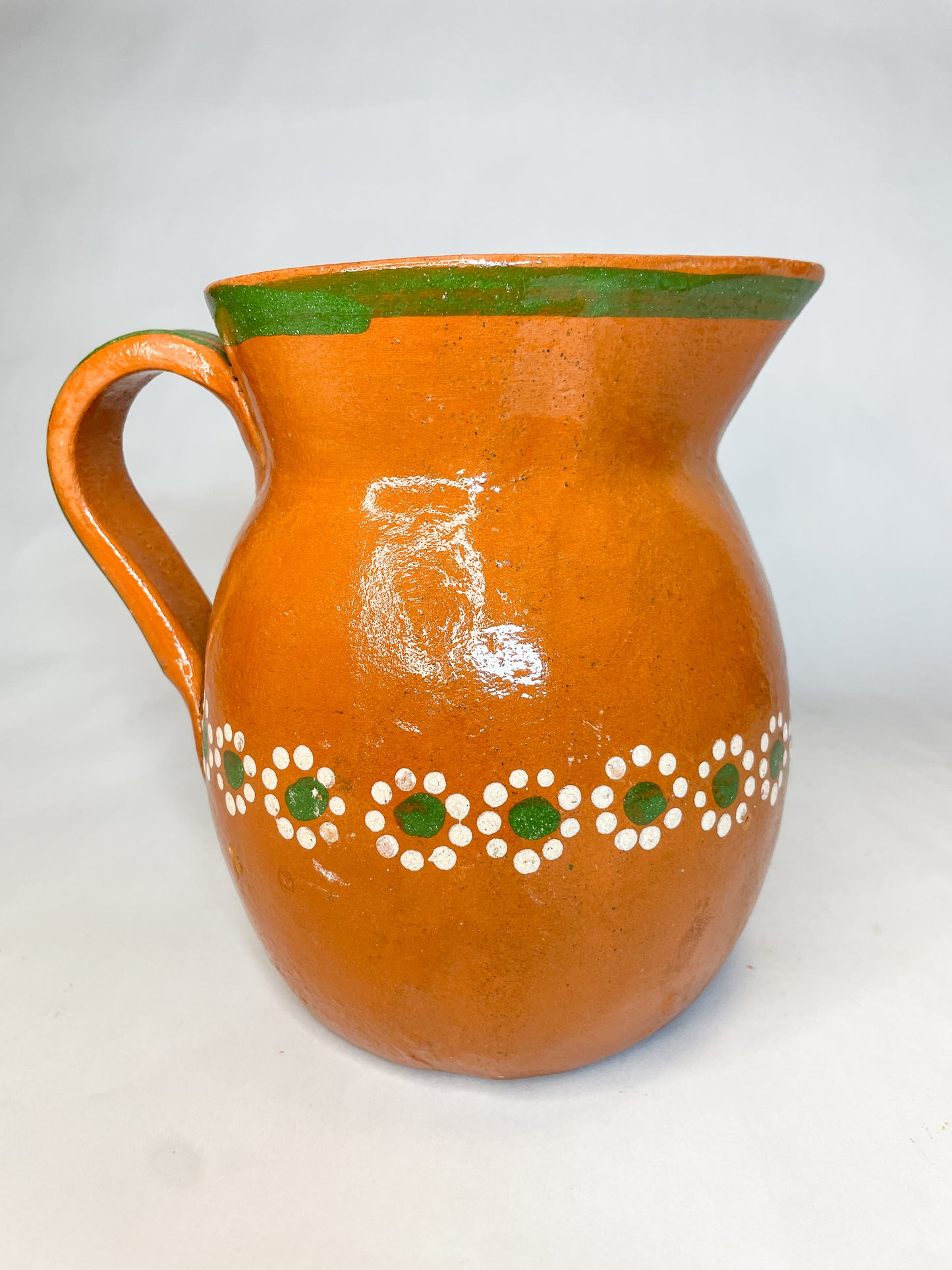 Michoacan Mexican Clay Pitcher Jarra de Barro Lead Free