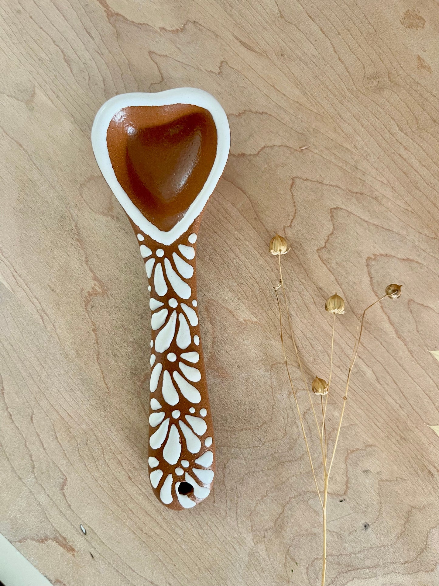 Talavera Heart Spoon - Cuchara Corazon Talavera