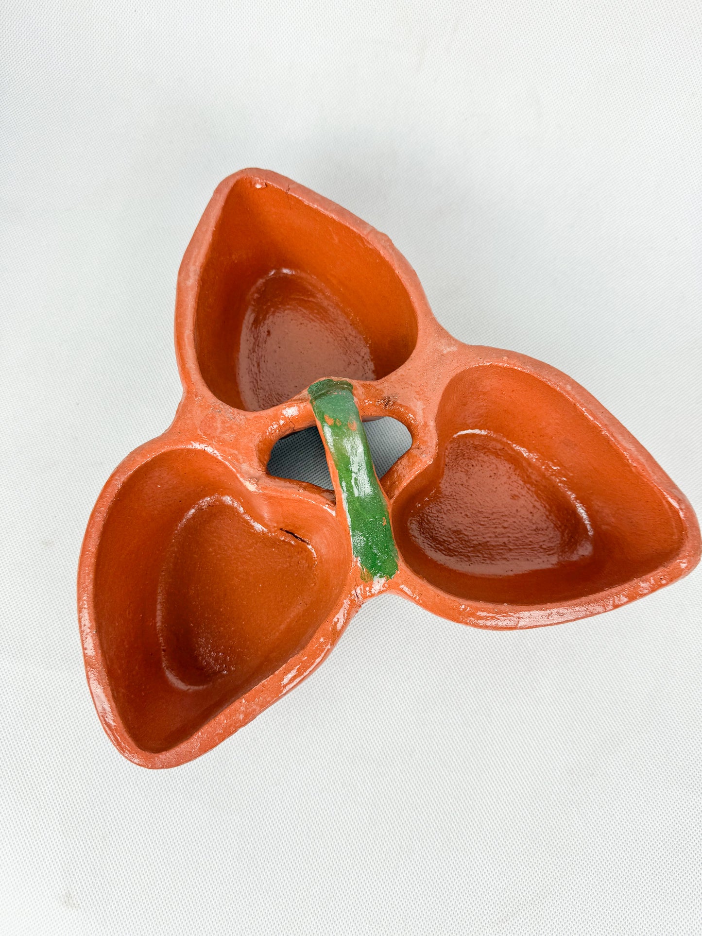 Jalisco Mexican Clay 3 in 1 Bowl Salsera Mexican Salsera 3 en 1 Salsera para Tacos