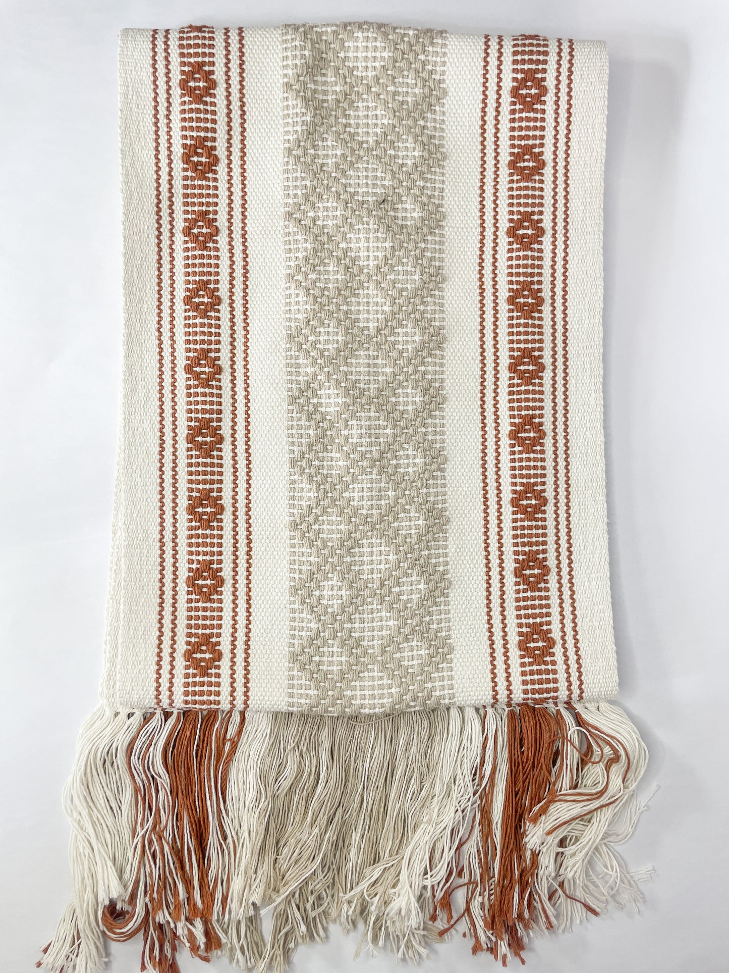 Oaxaca Table Runner Woven Zapotec Table Runner 82 inches Handmade