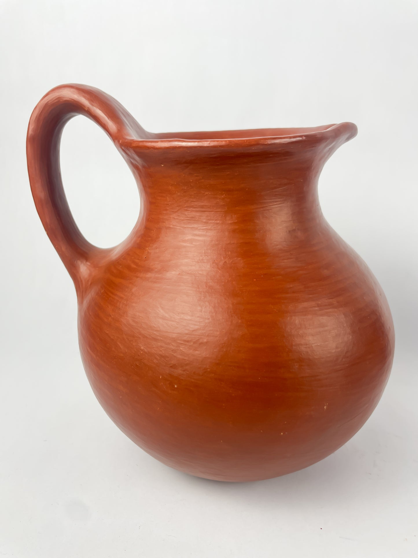 Oaxaca Red Clay Pottery Jarra de Barro Rojo Pitcher Mexican Red Clay Pottery Oaxaca Clay Pottery San Marcos Tlapazola Red Clay Pottery