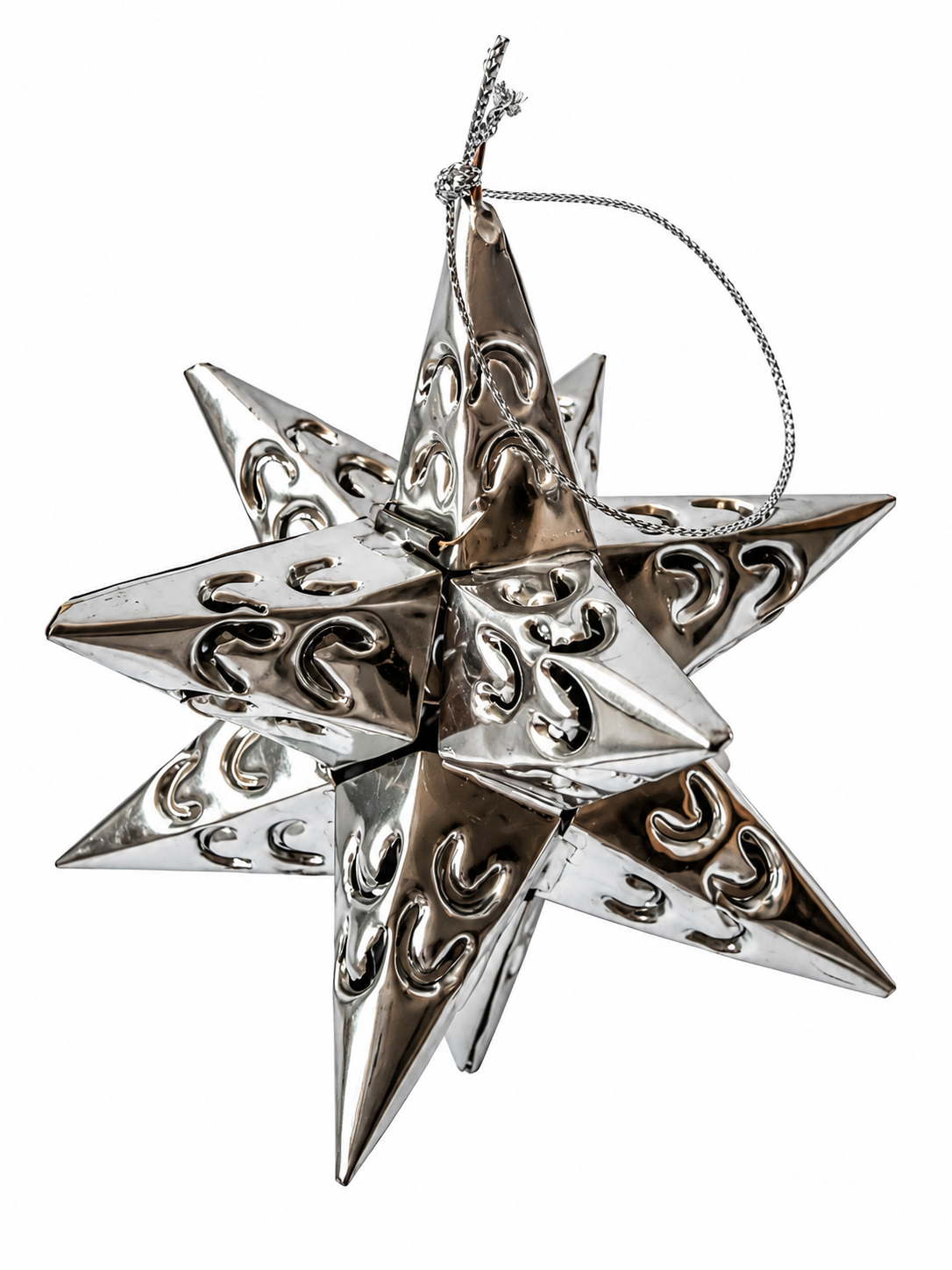 Mexican Tin Star Ornament - Estrellas Lamina Esferas