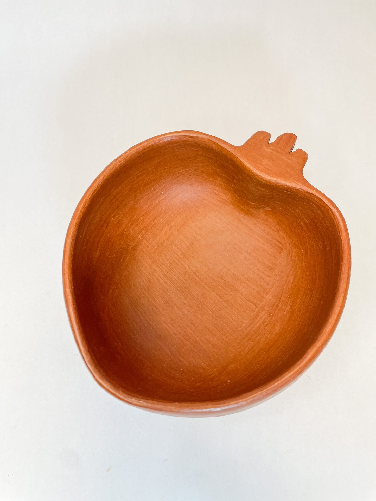 Oaxaca Red Clay Heart Bowl Tazon Corazon Salsa