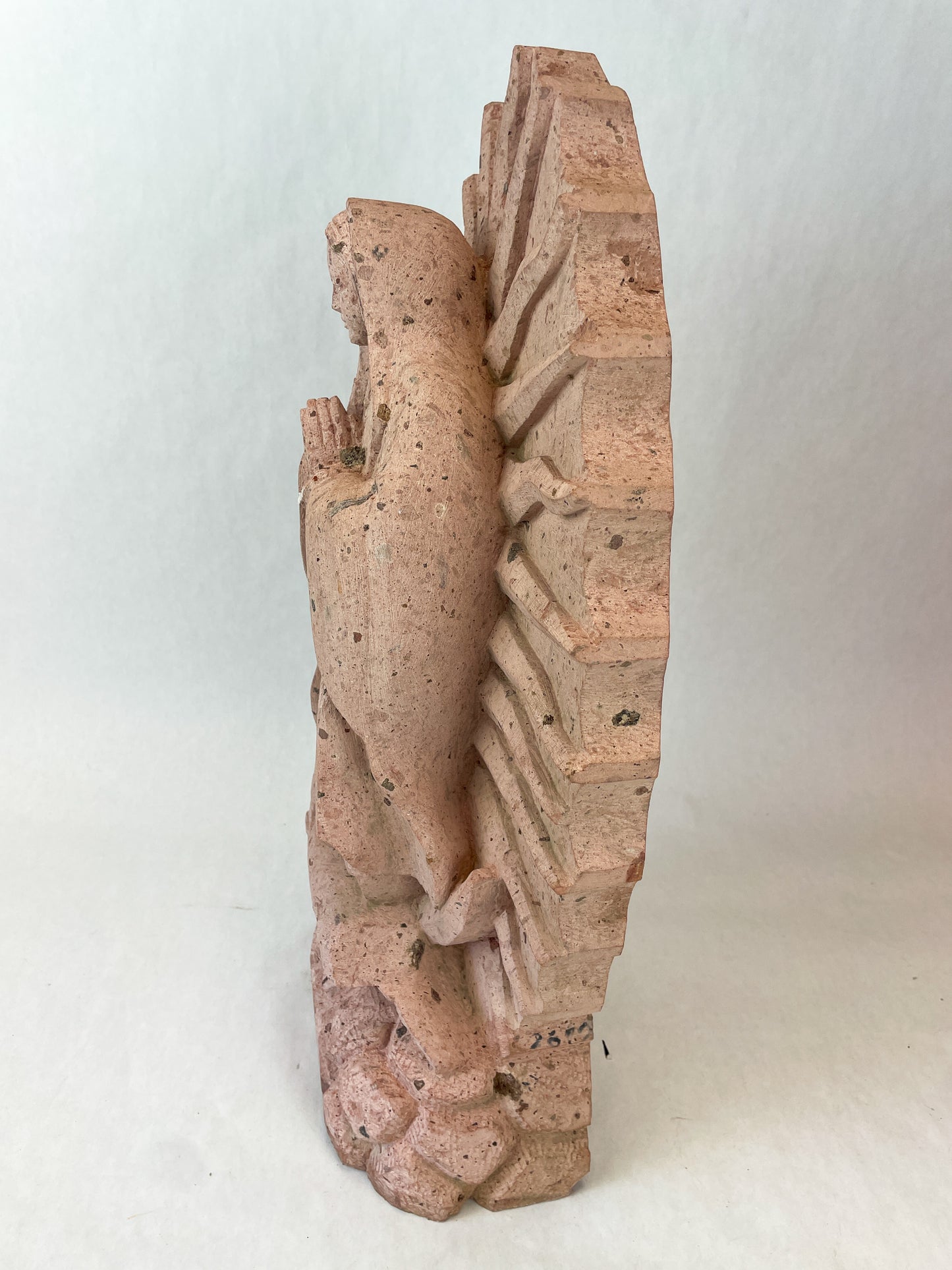 Mexican Virgen de Guadalupe Statue Hand Carved Virgen de Guadalupe Saint Our Lady of Guadalupe